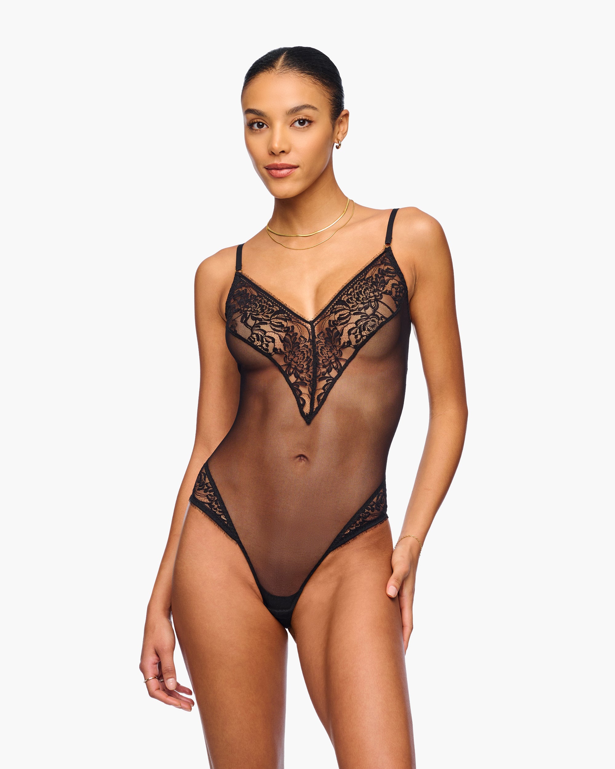 Black Teddy - Crisanta Bodysuit