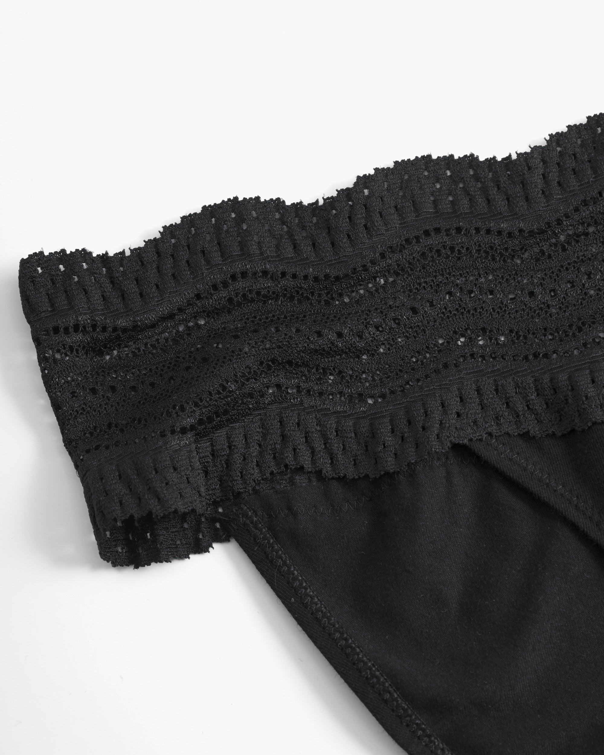 Schwarz Slip - Dolce Tief Sitzender Slip