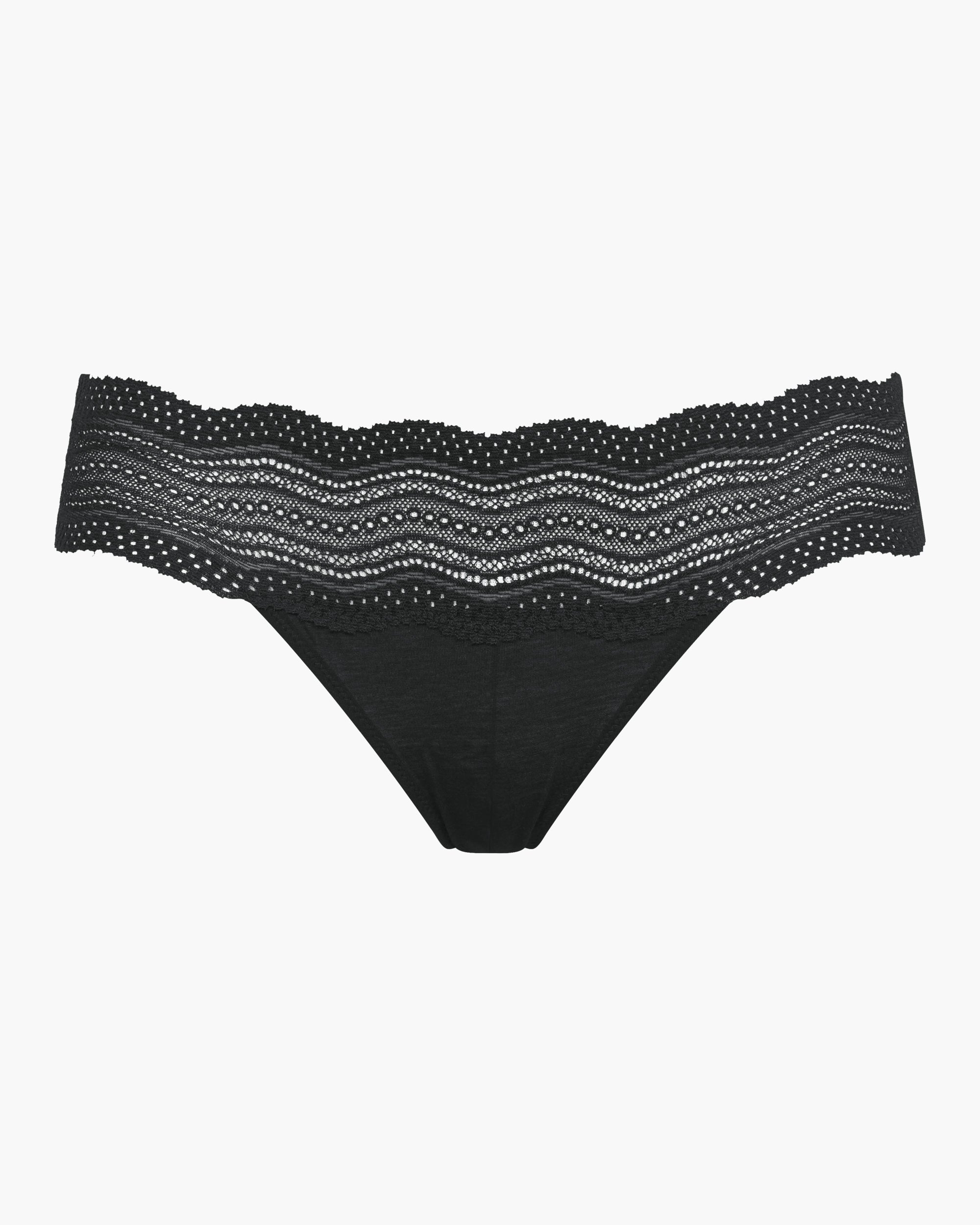 Nero Slip Sgambati - Dolce Bikini A Vita Bassa