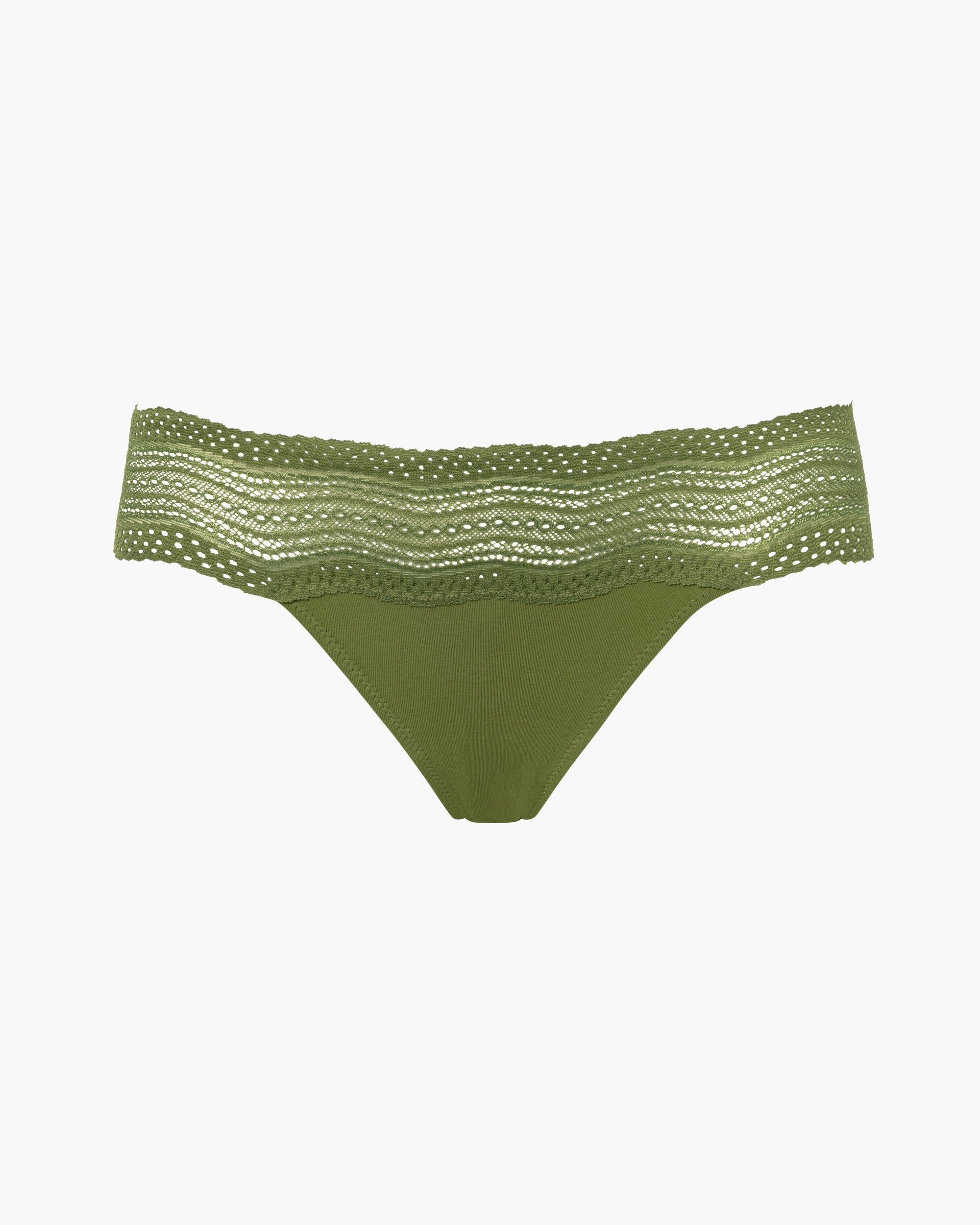 Verde Slip Sgambati - Dolce Bikini A Vita Bassa