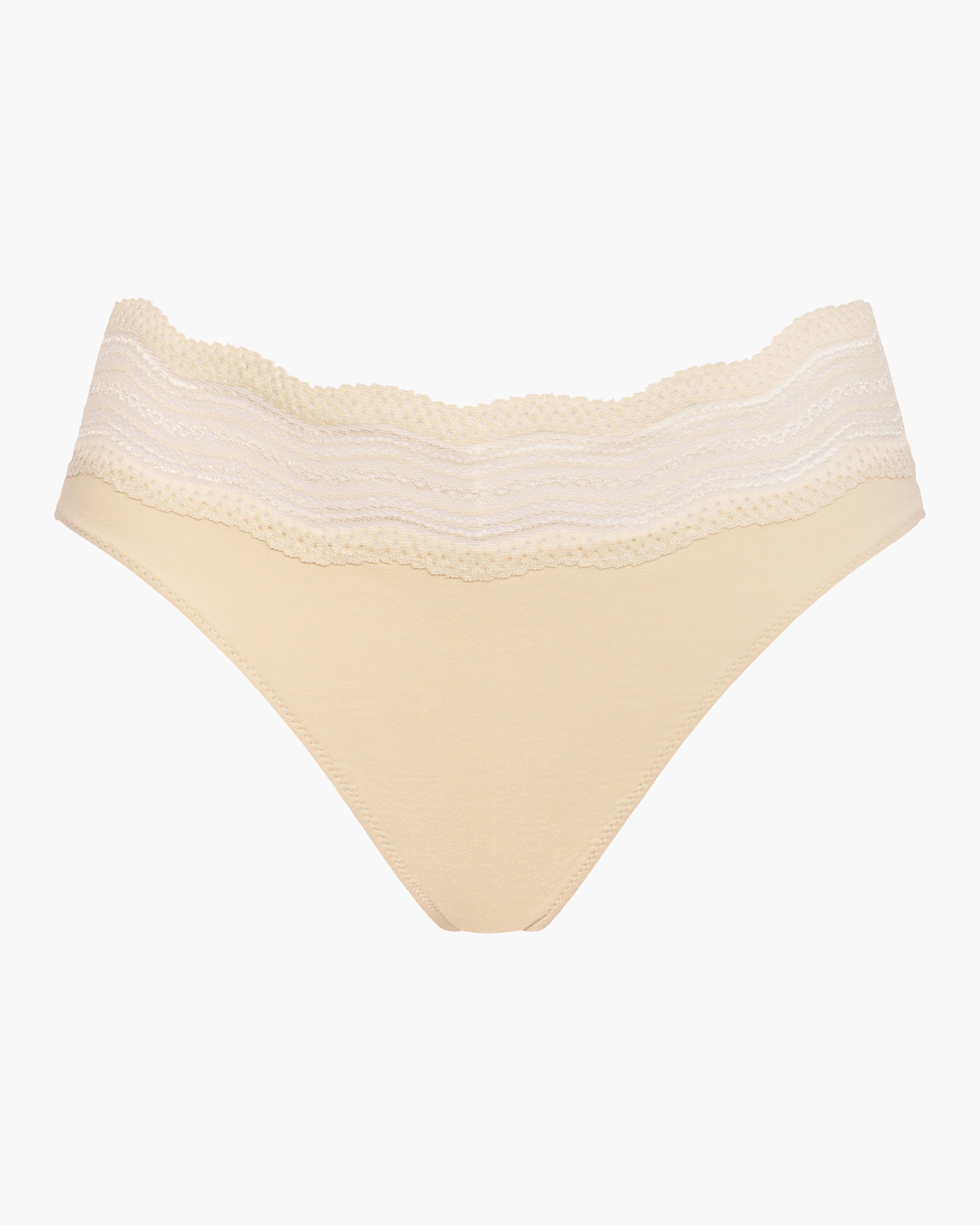 Beige Culotte Style Bikini - Dolce Bikini Taille Haute