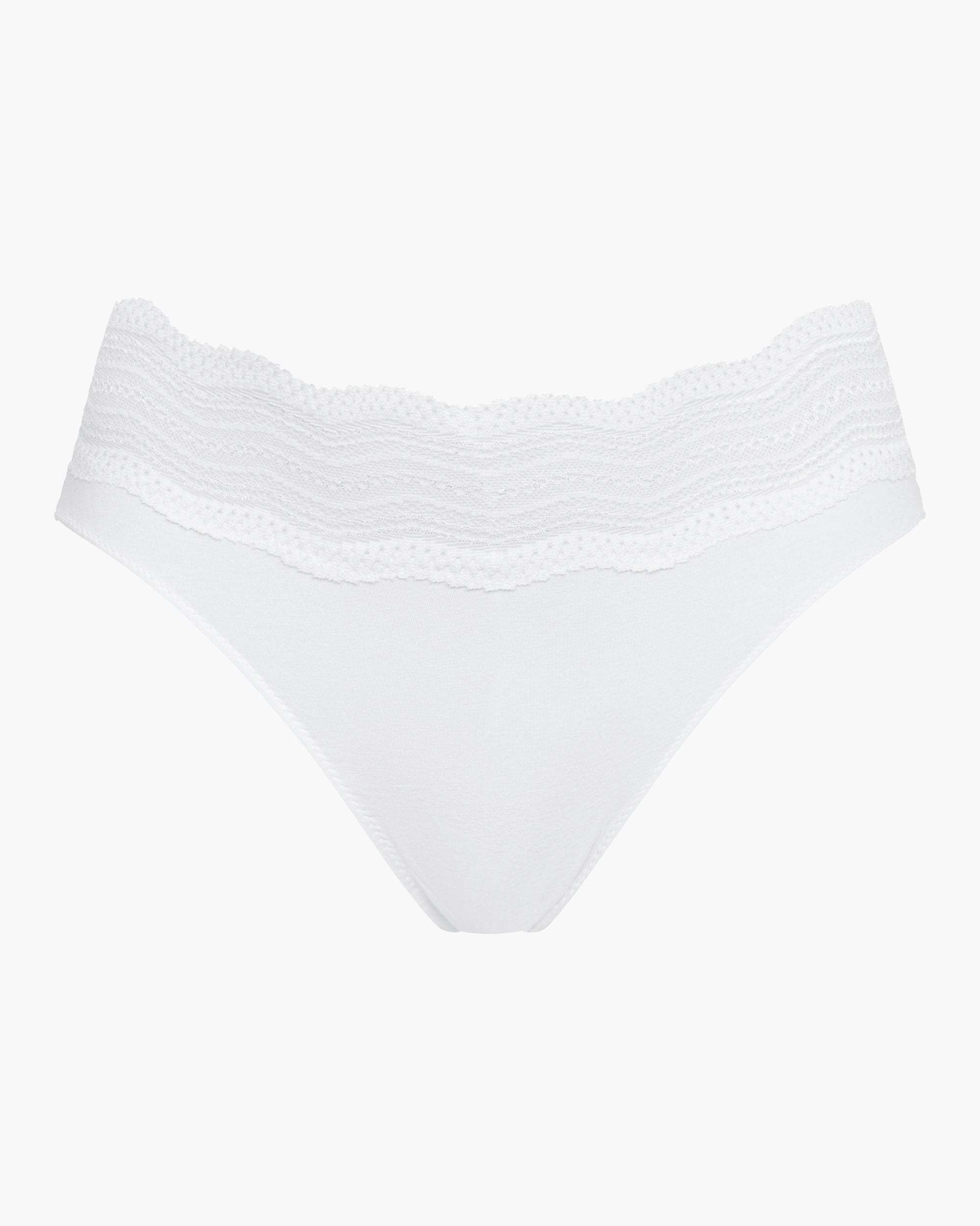 Bianco Slip Sgambati - Dolce Slip A Vita Alta