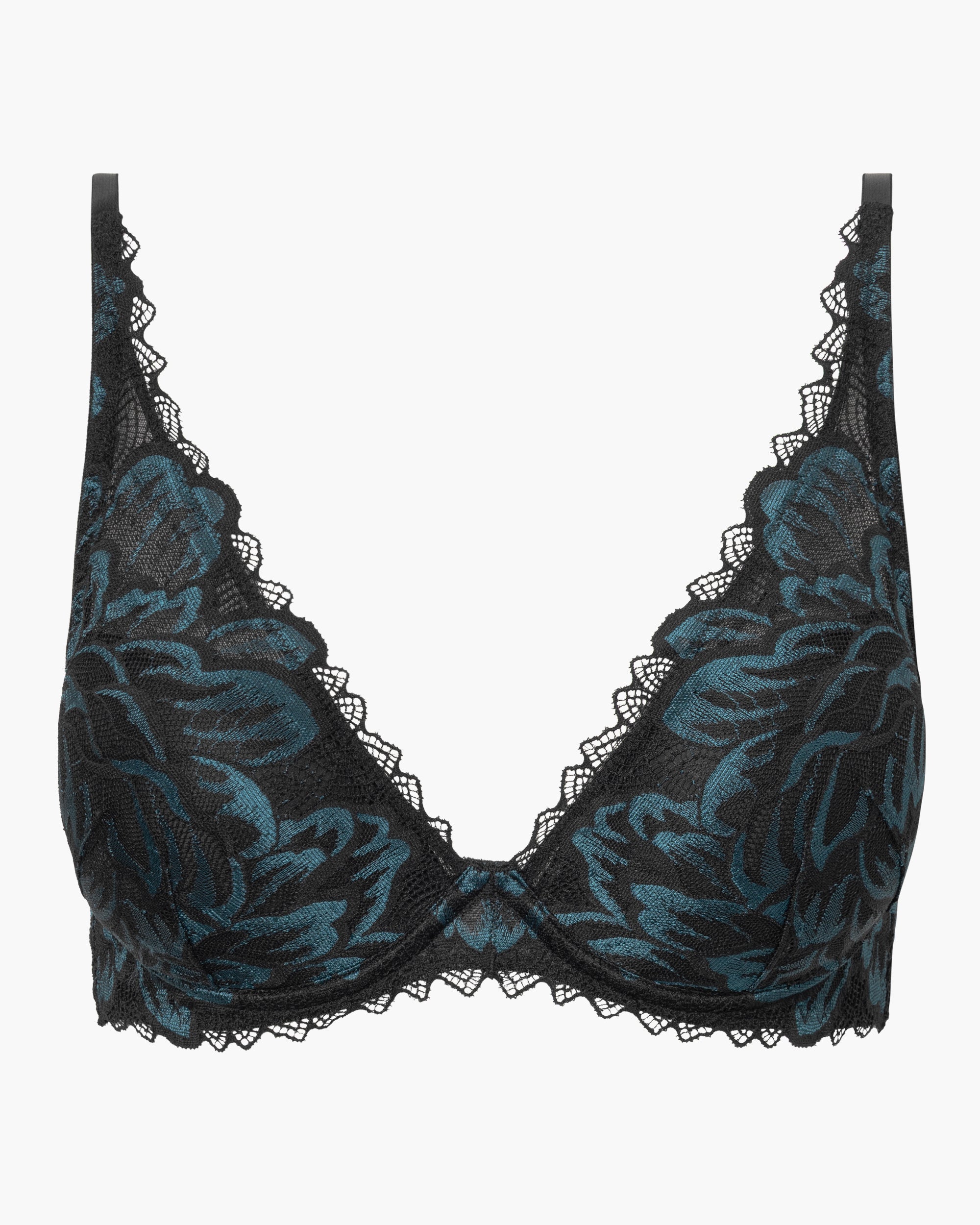Black Bra - Encantata Padded Plunge Bra