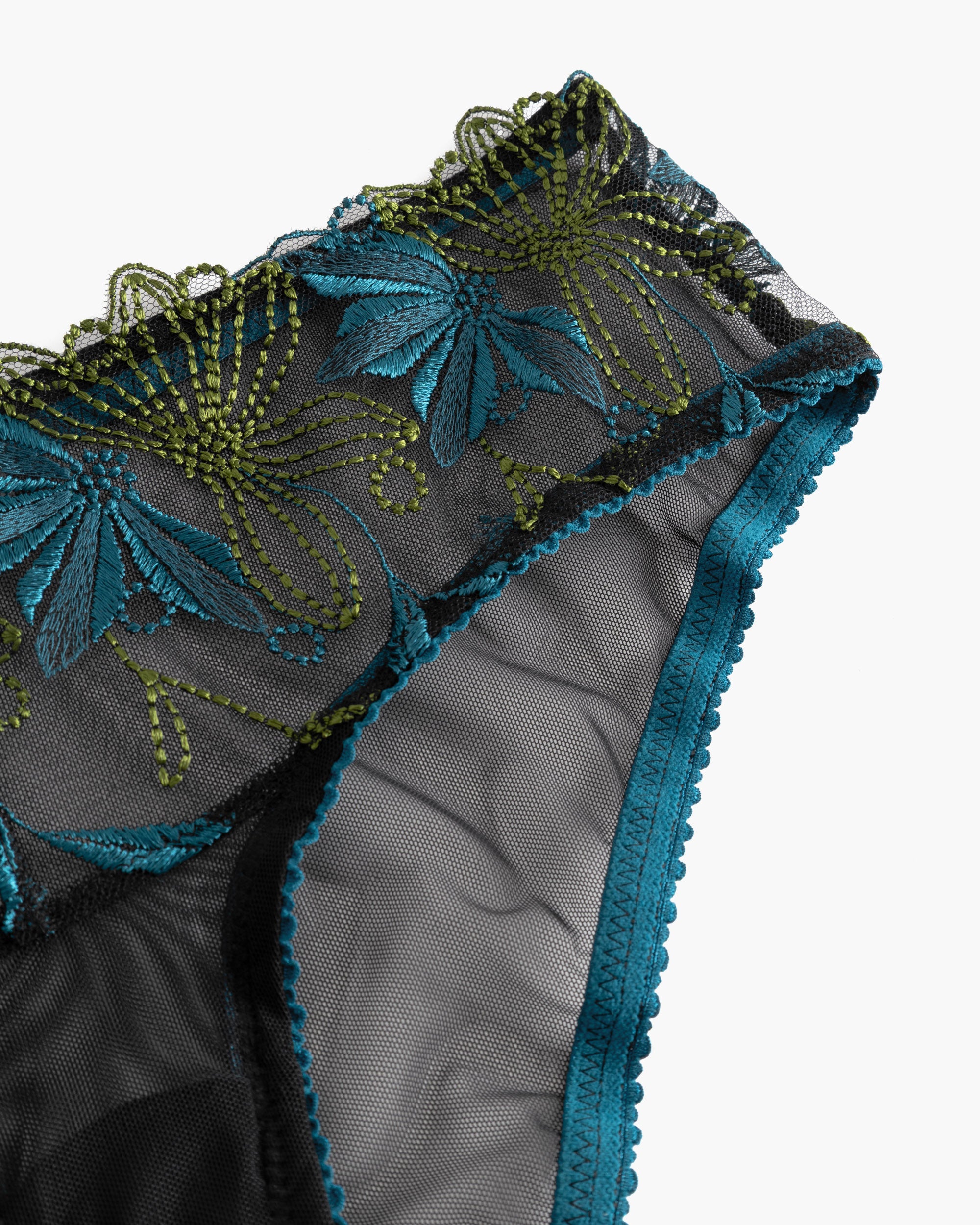 Black Boyleg - Fiorita Cheeky Bikini