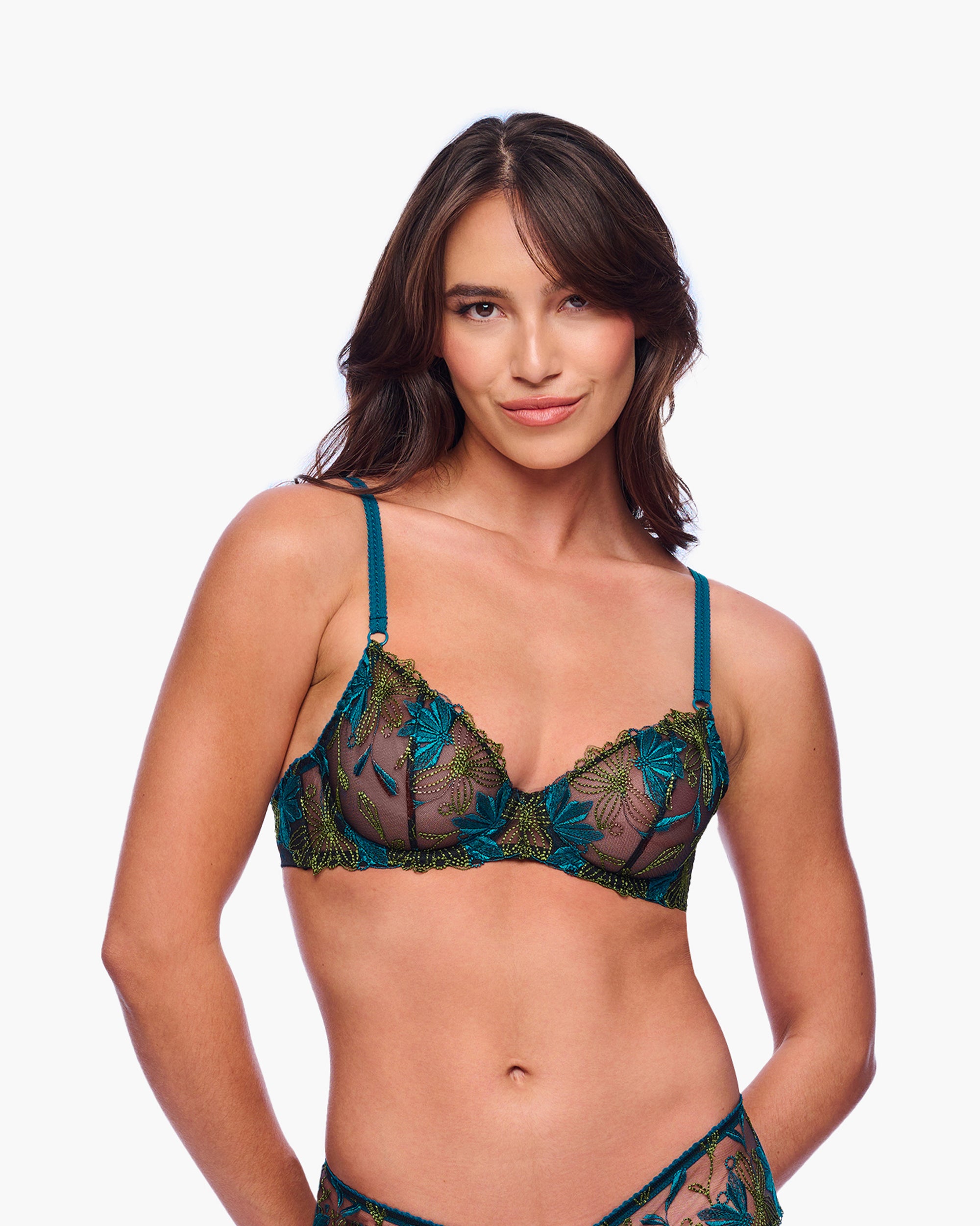 Black Bra - Fiorita Demi Underwire Bra