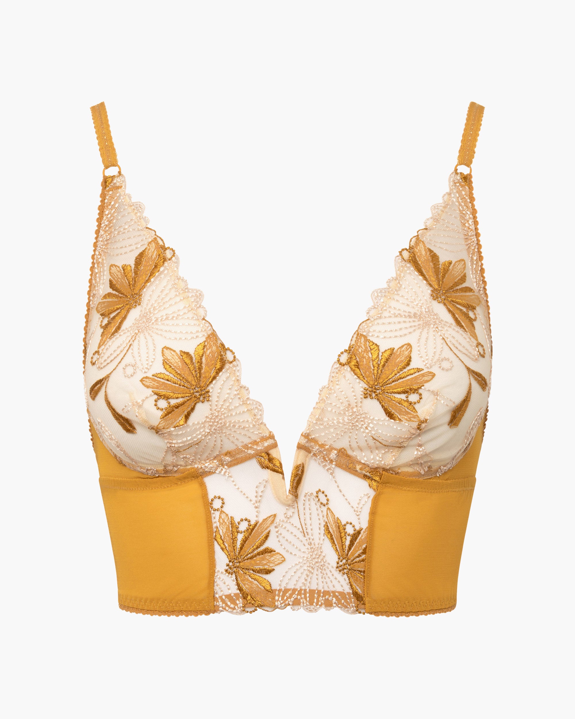 Gold Bralette - Fiorita Longline Bralette