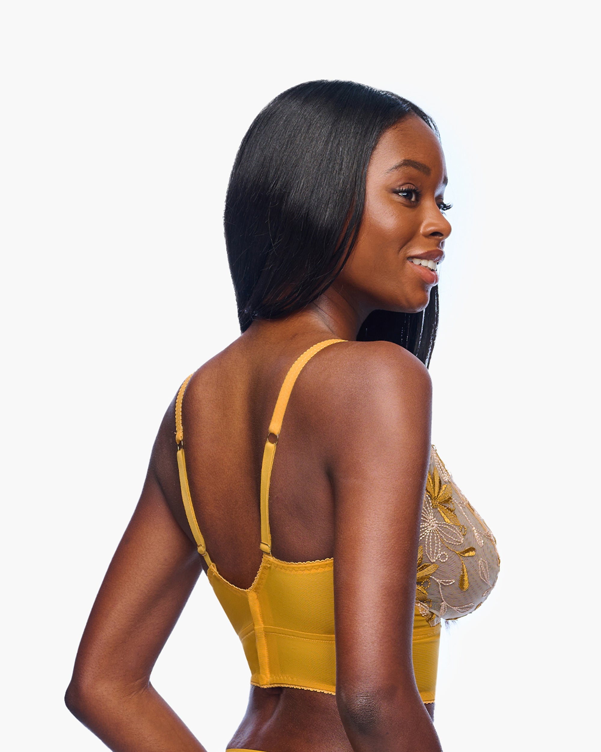 Oro Bralette - Fiorita Bralette Larga Para Curvas