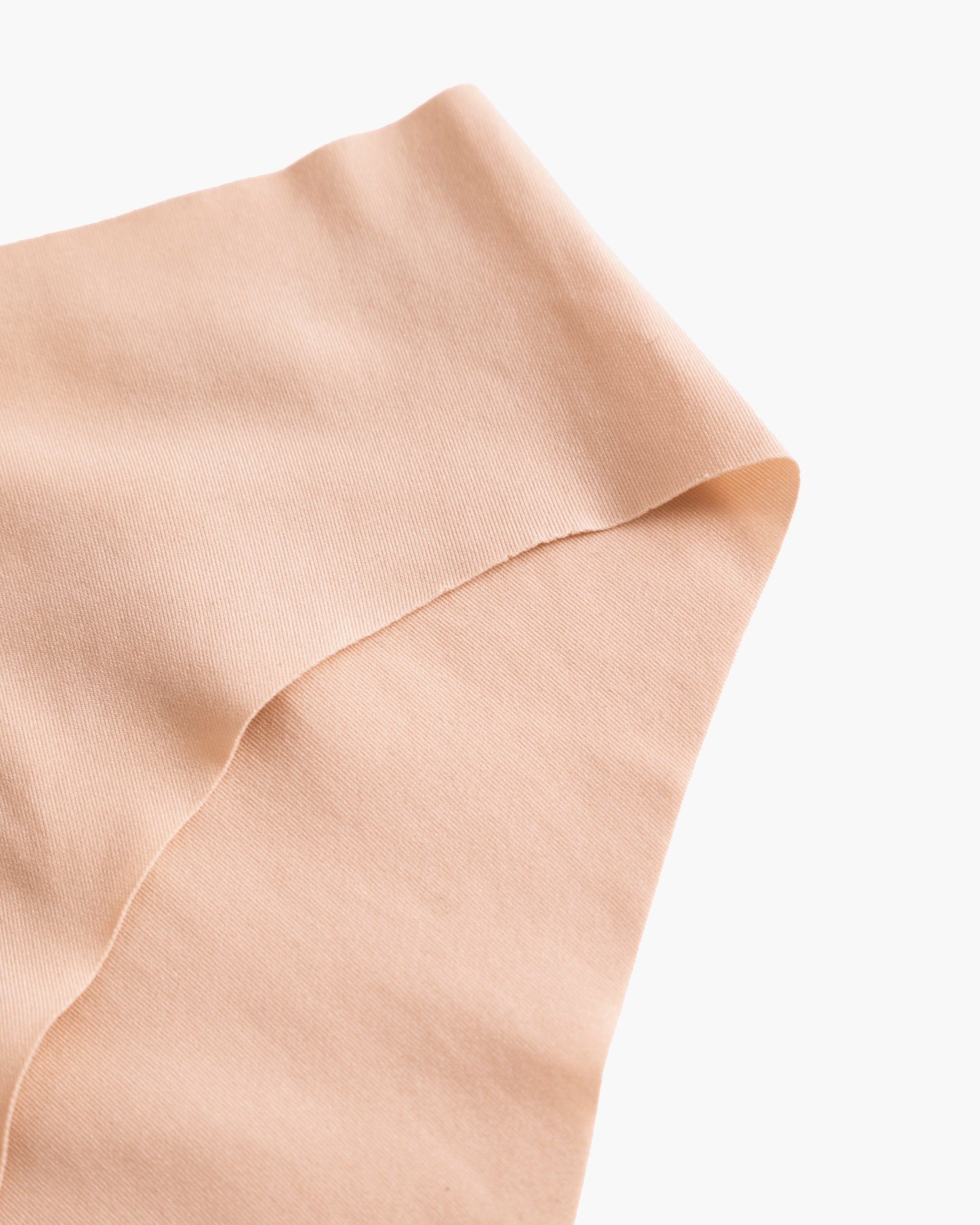 Beige Culotte Style Bikini - Free Cut Micro Culotte Taille Haute