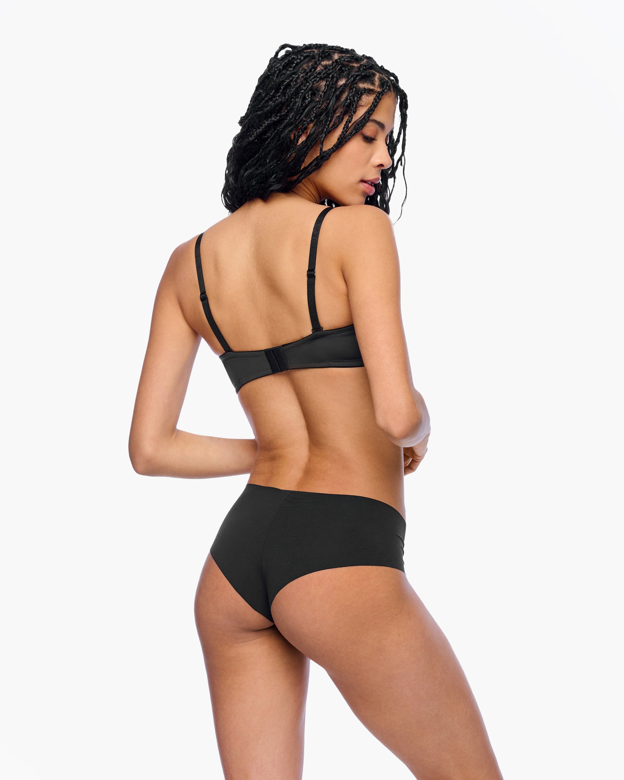 Schwarz Hotpants - Free Cut Micro Freche Slip