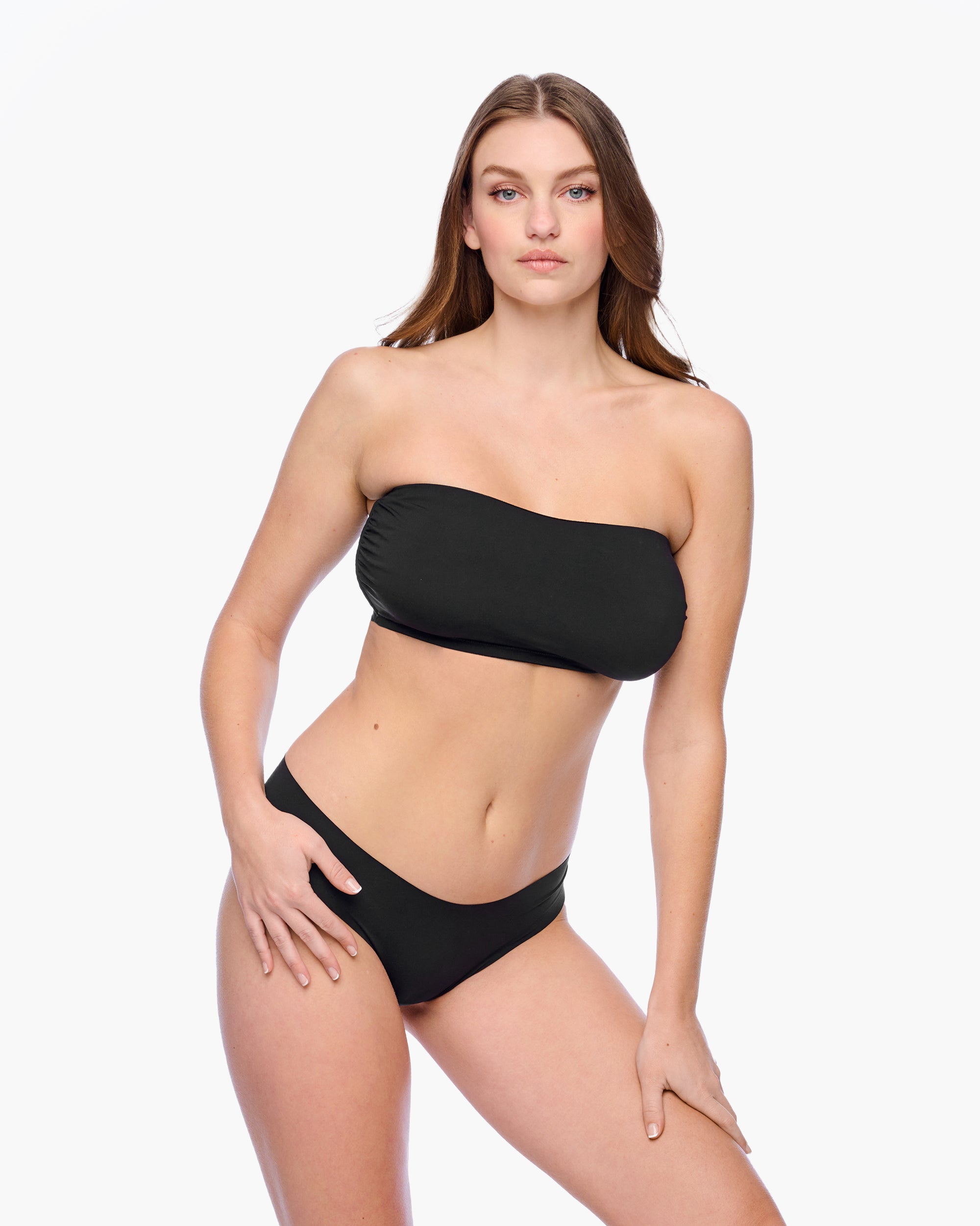 Schwarz Bralette - Free Cut Micro Curvy Bandeau