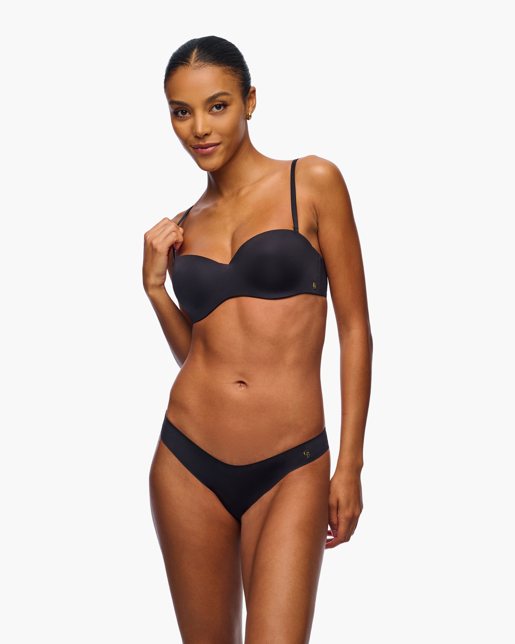 Nero Reggiseni - Lisciante Reggiseno Senza Spalline