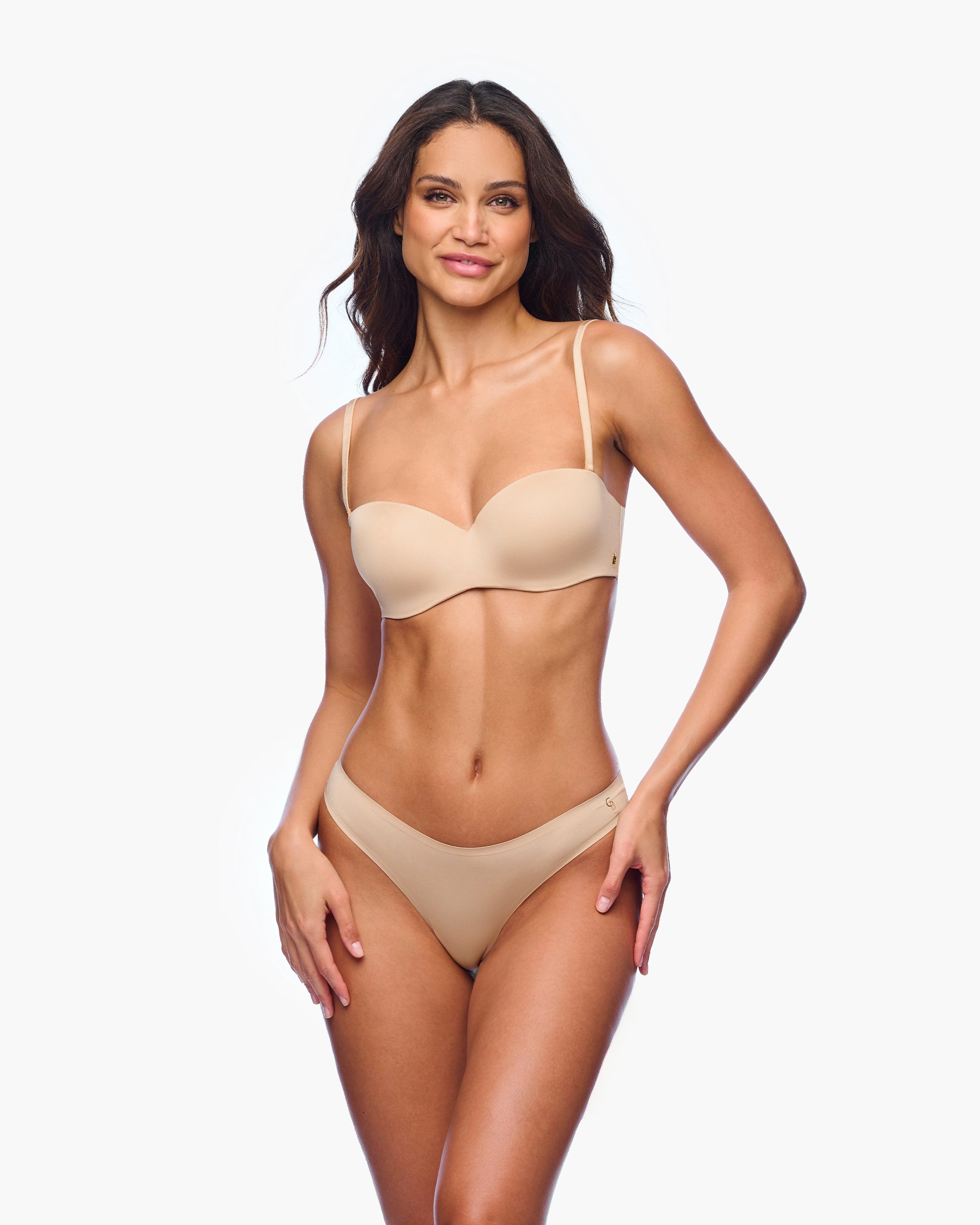 Beige Reggiseni - Lisciante Reggiseno Senza Spalline
