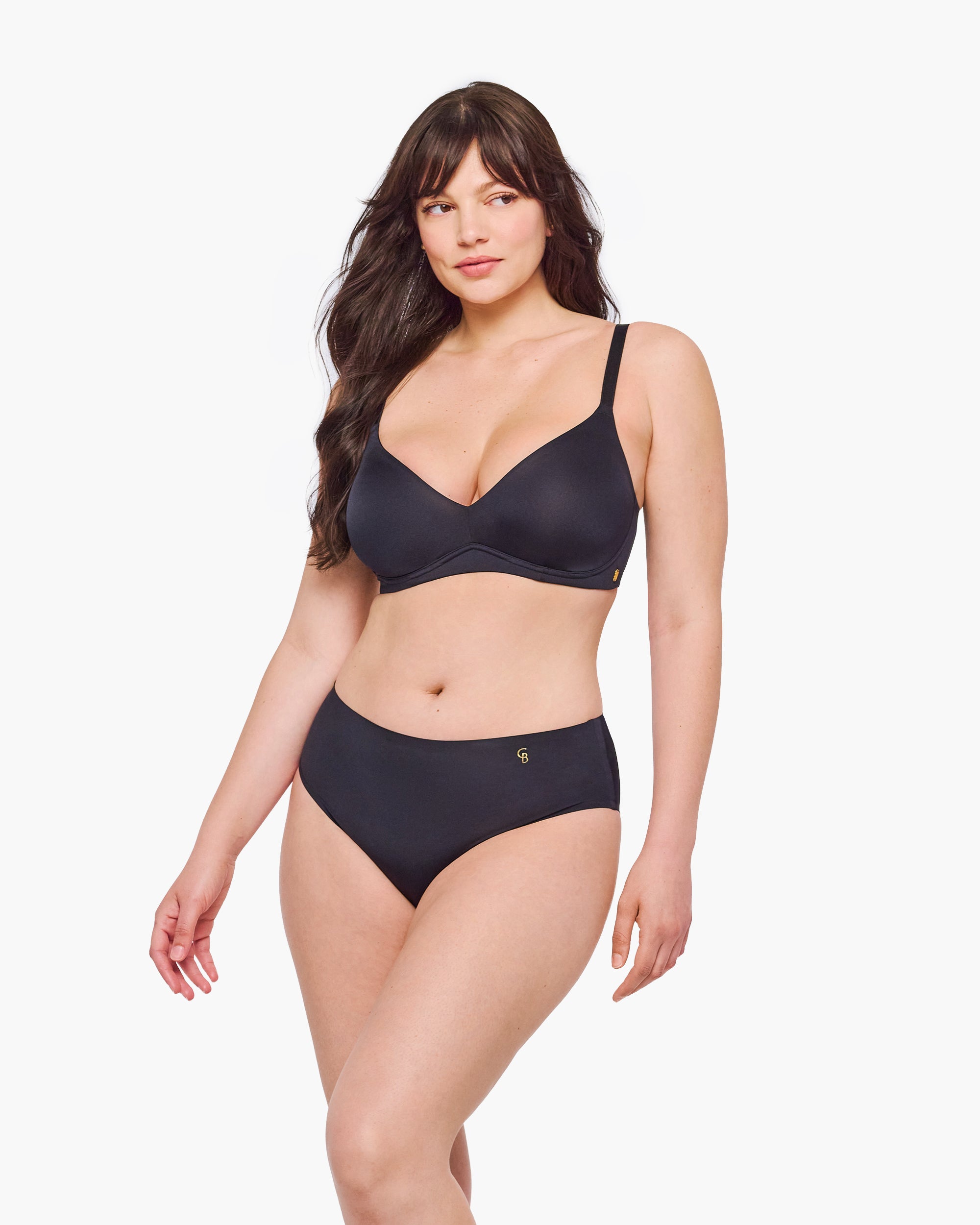 Schwarz Bralette - Lisciante Curvy-Bralette