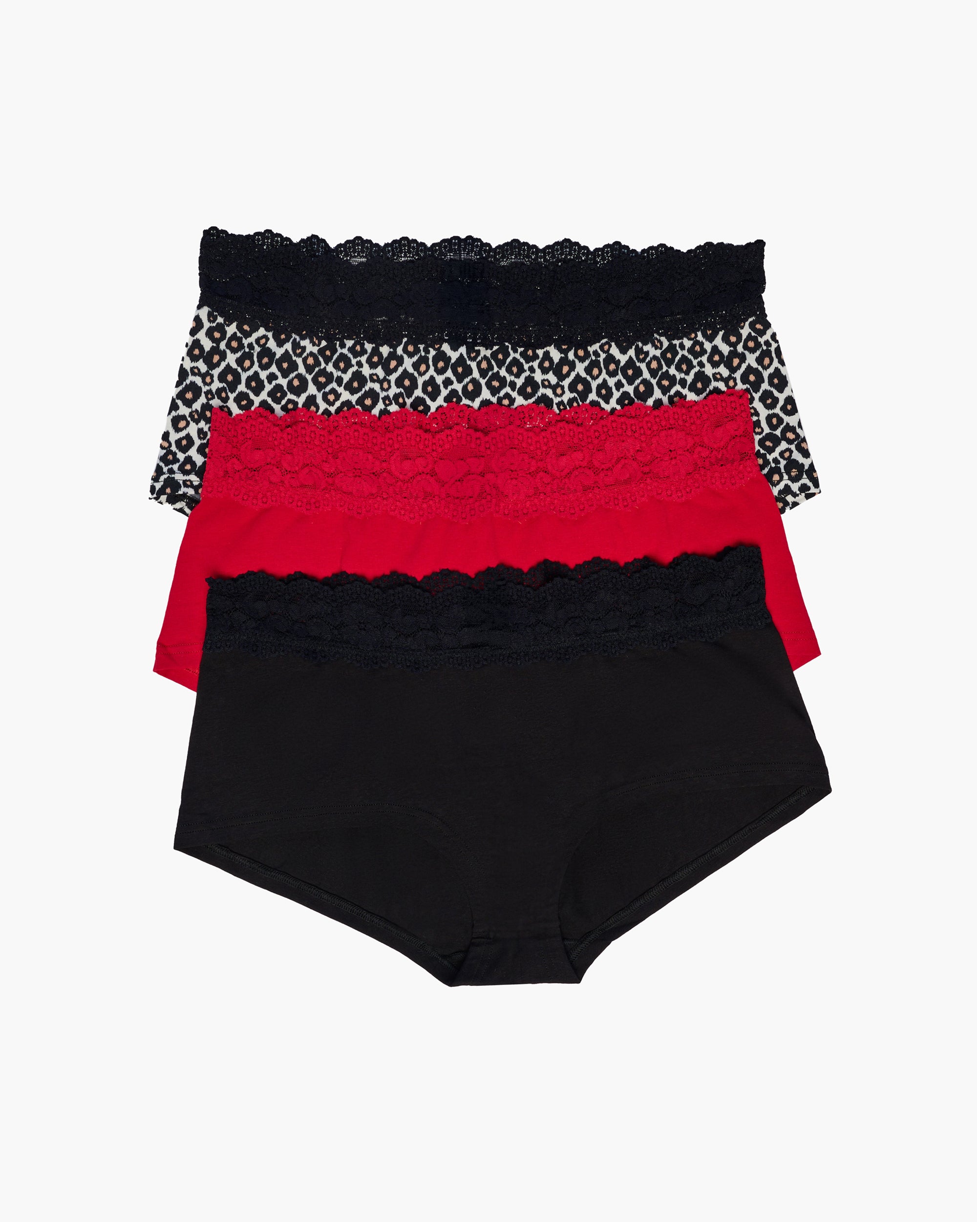 Multi Culotte - Cosabella Amore Love Boyshort Love Taglie Comode – Confezione Da 3
