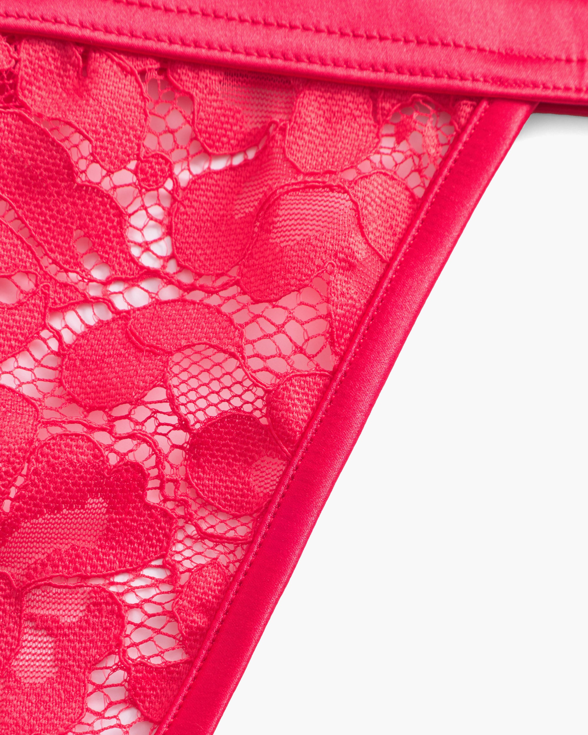 Rosa Slip Sgambati - Magnolia Bikini Con Lacci Laterali
