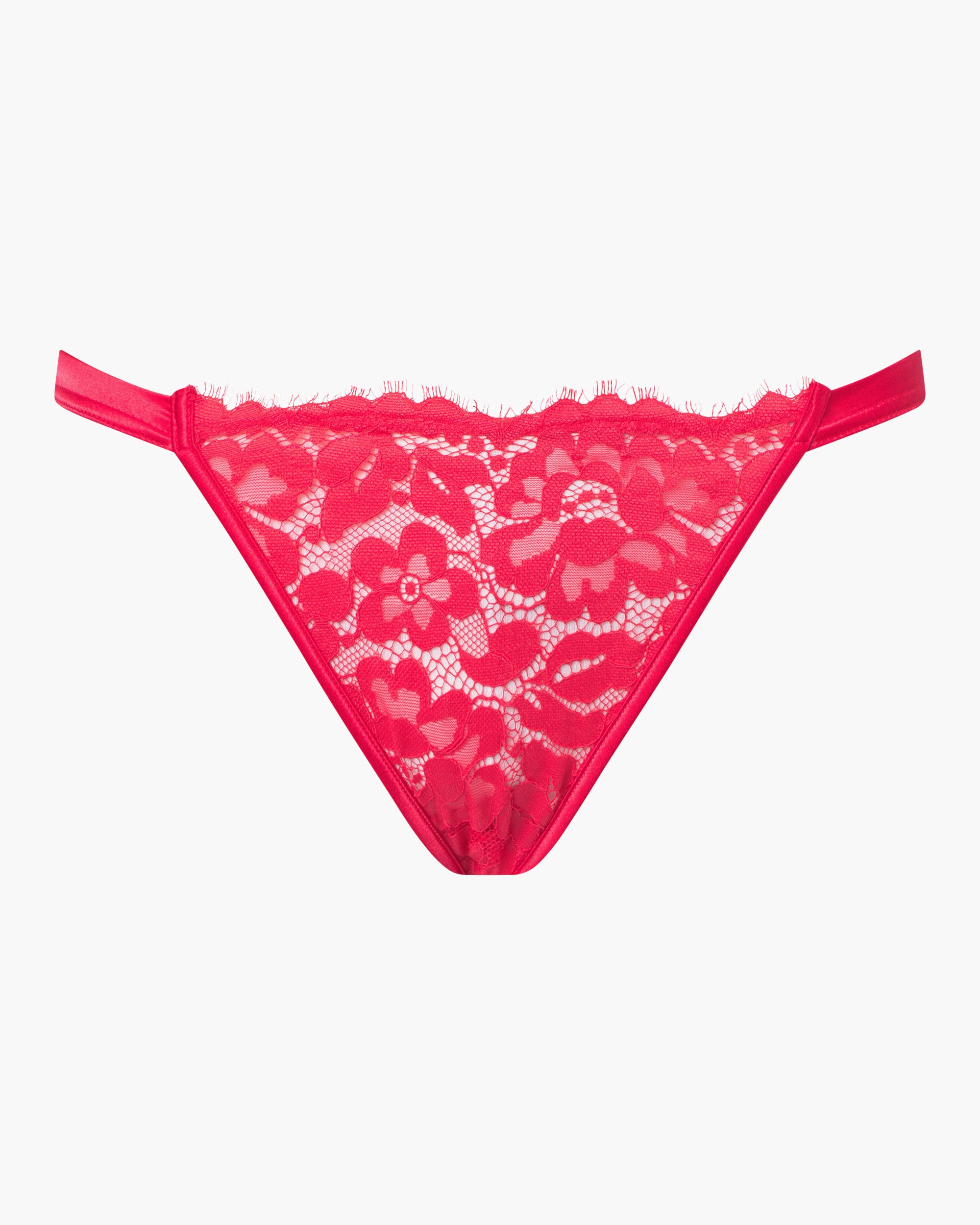 Rosa Slip Sgambati - Magnolia Bikini Con Lacci Laterali