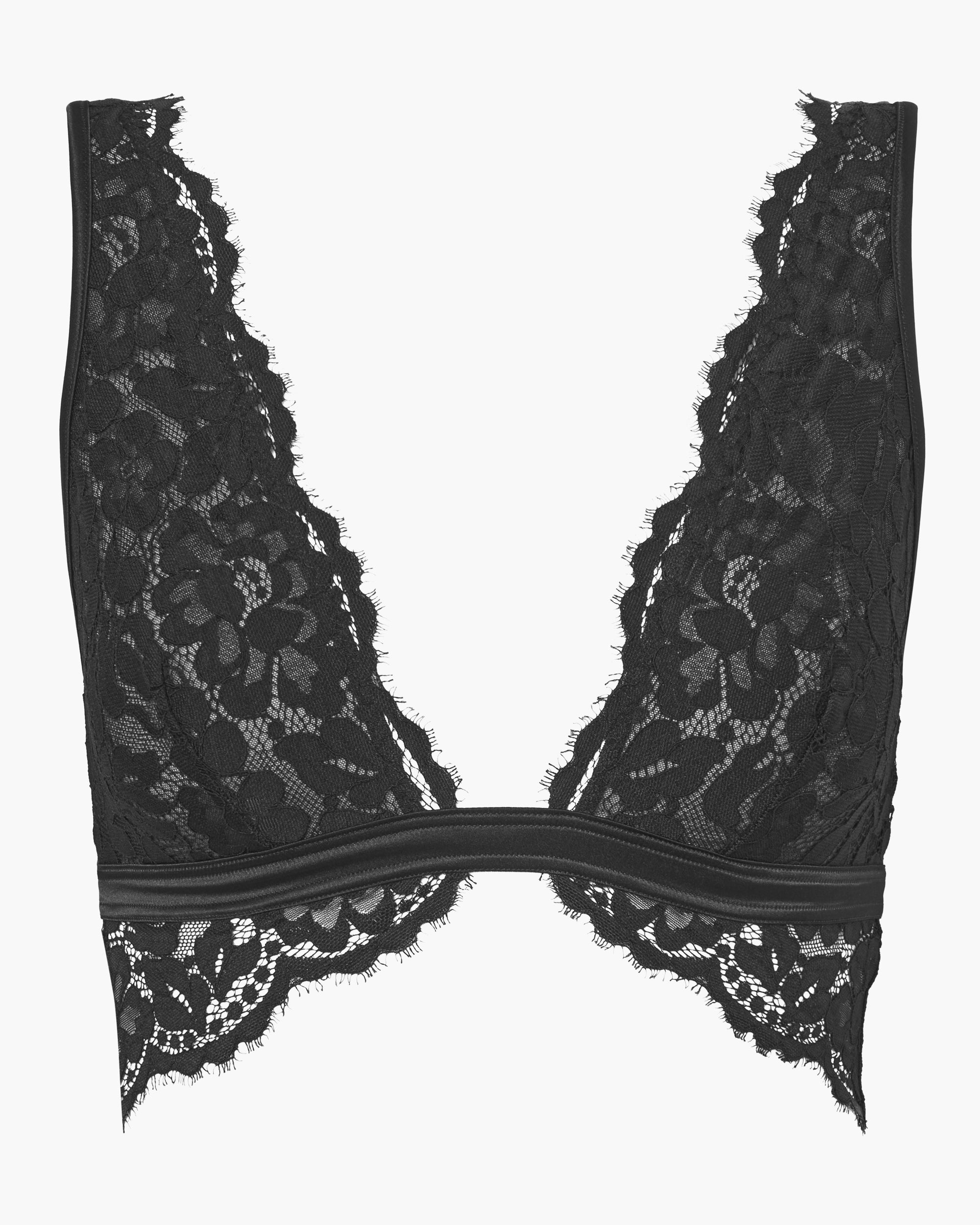 Schwarz Bralette - Magnolia Tall Triangel-Bralette