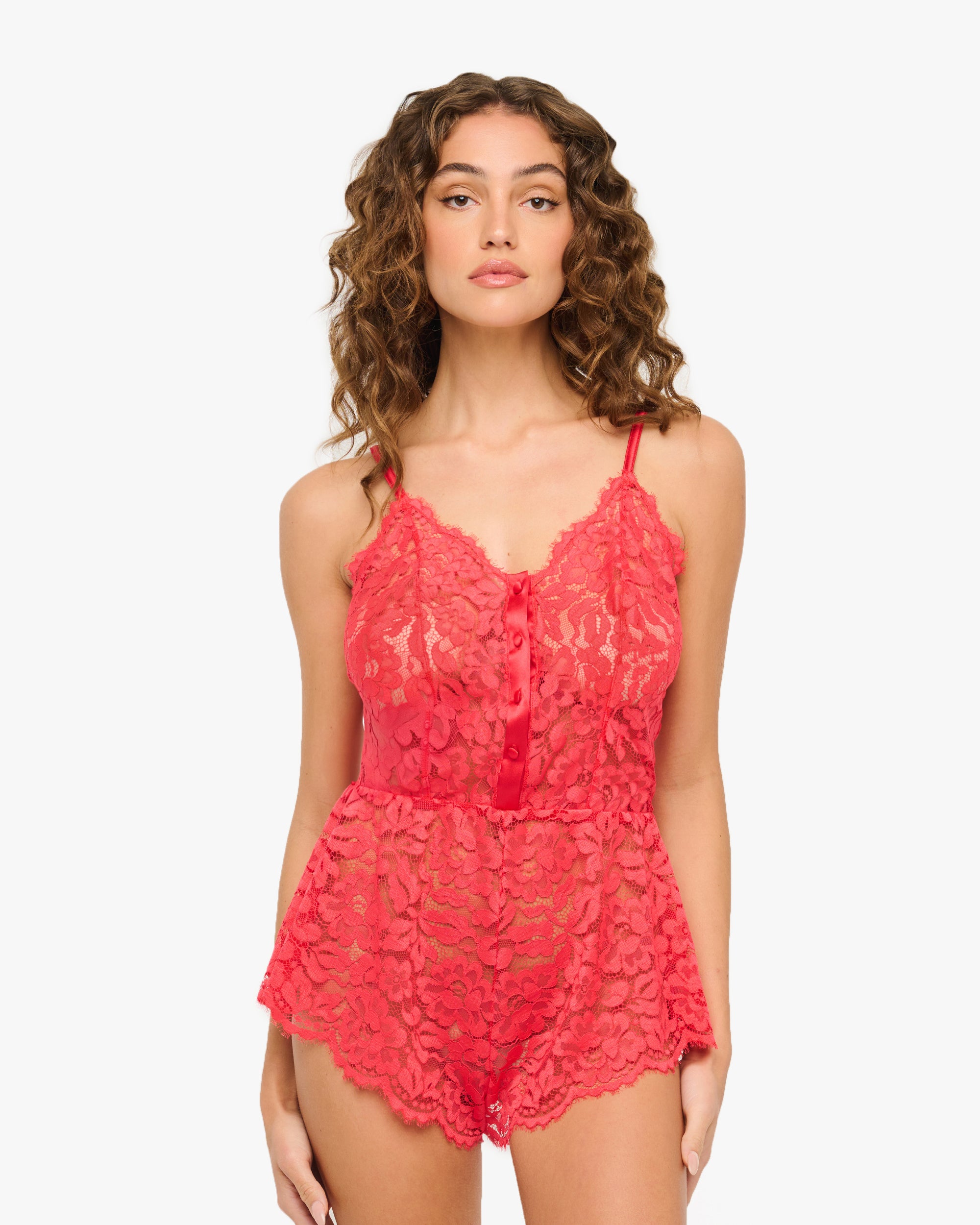 Pink Teddy - Magnolia Romper