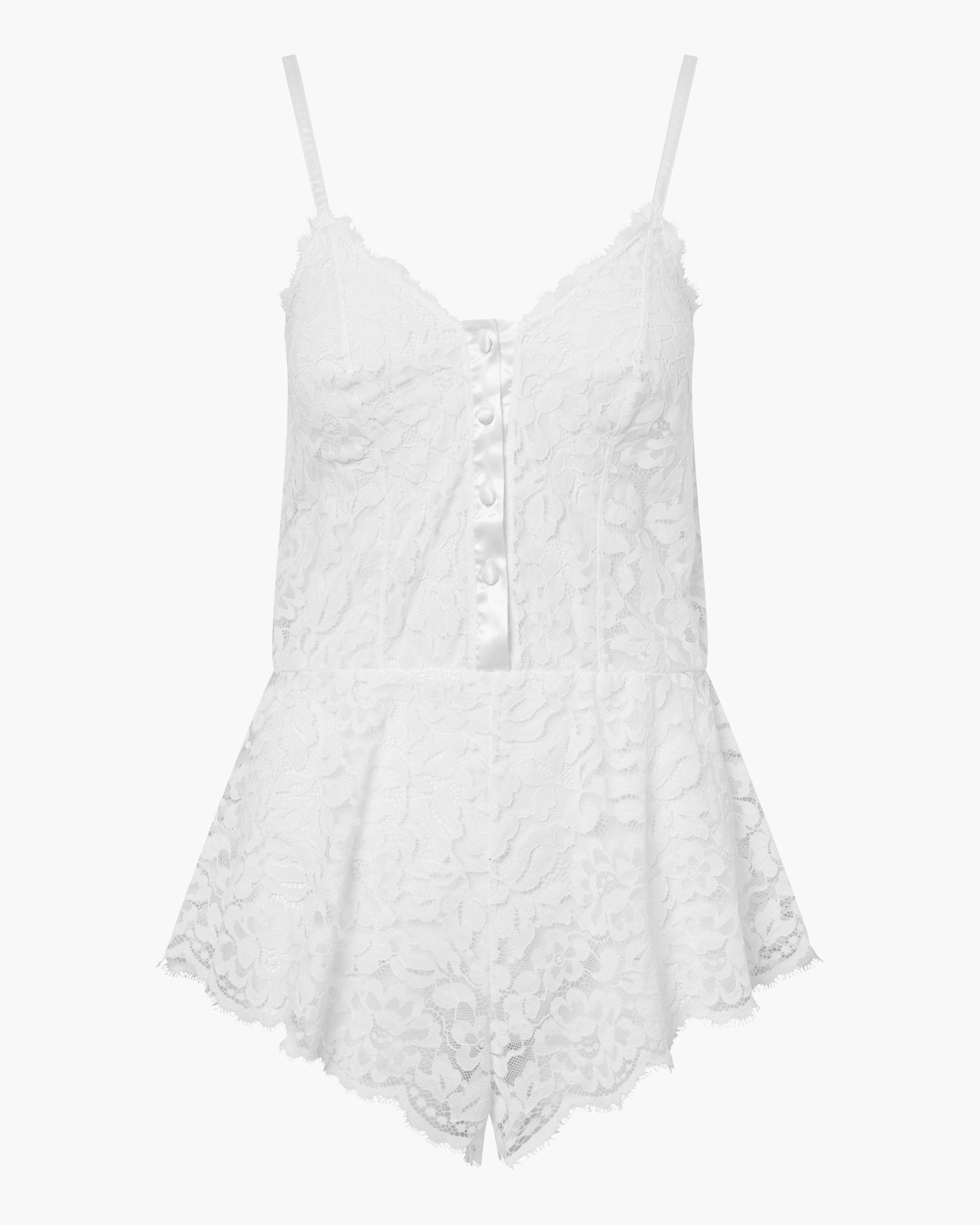 White Teddy - Magnolia Romper
