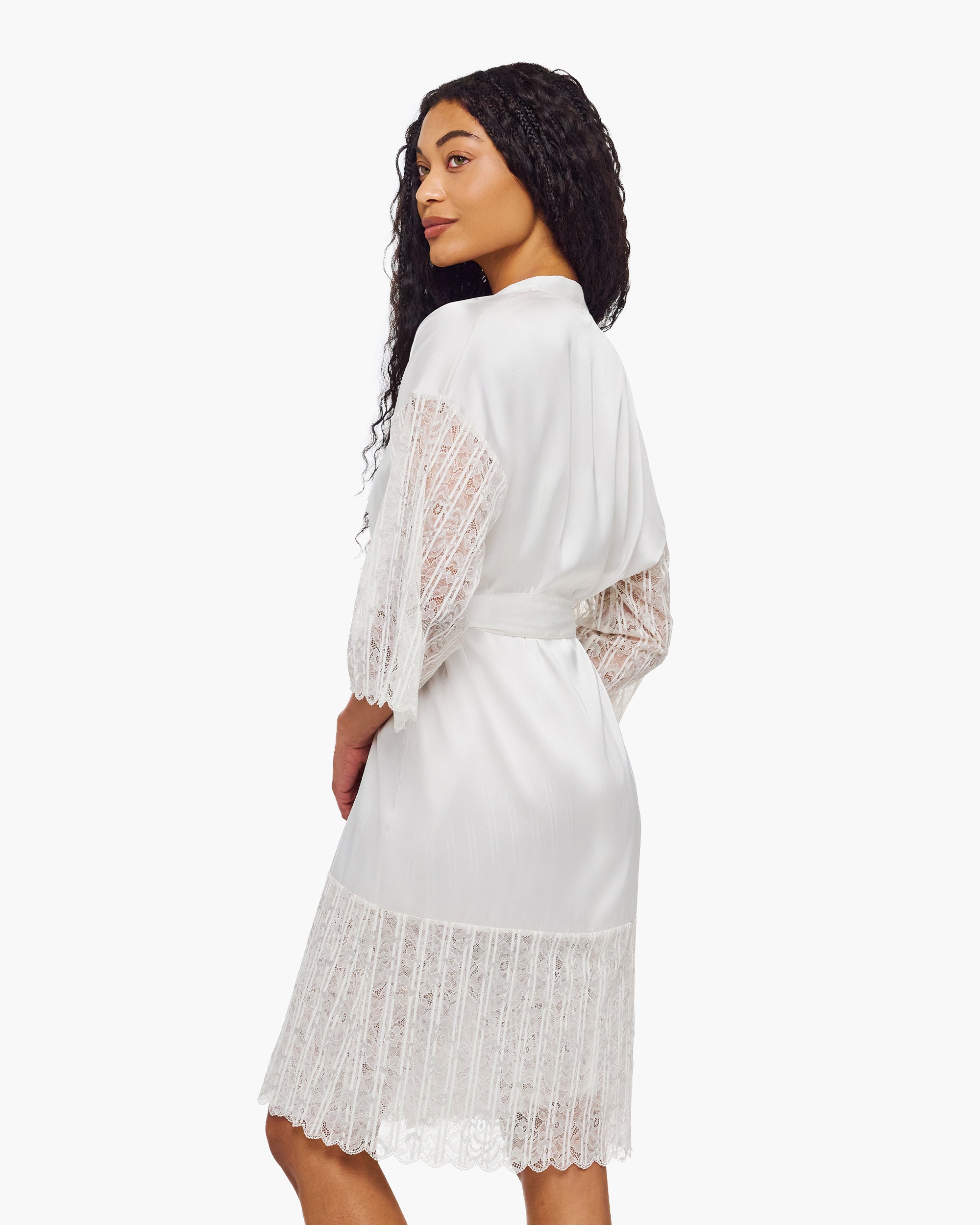 Blanc Robe De Chambre - Misteriosa Peignoir