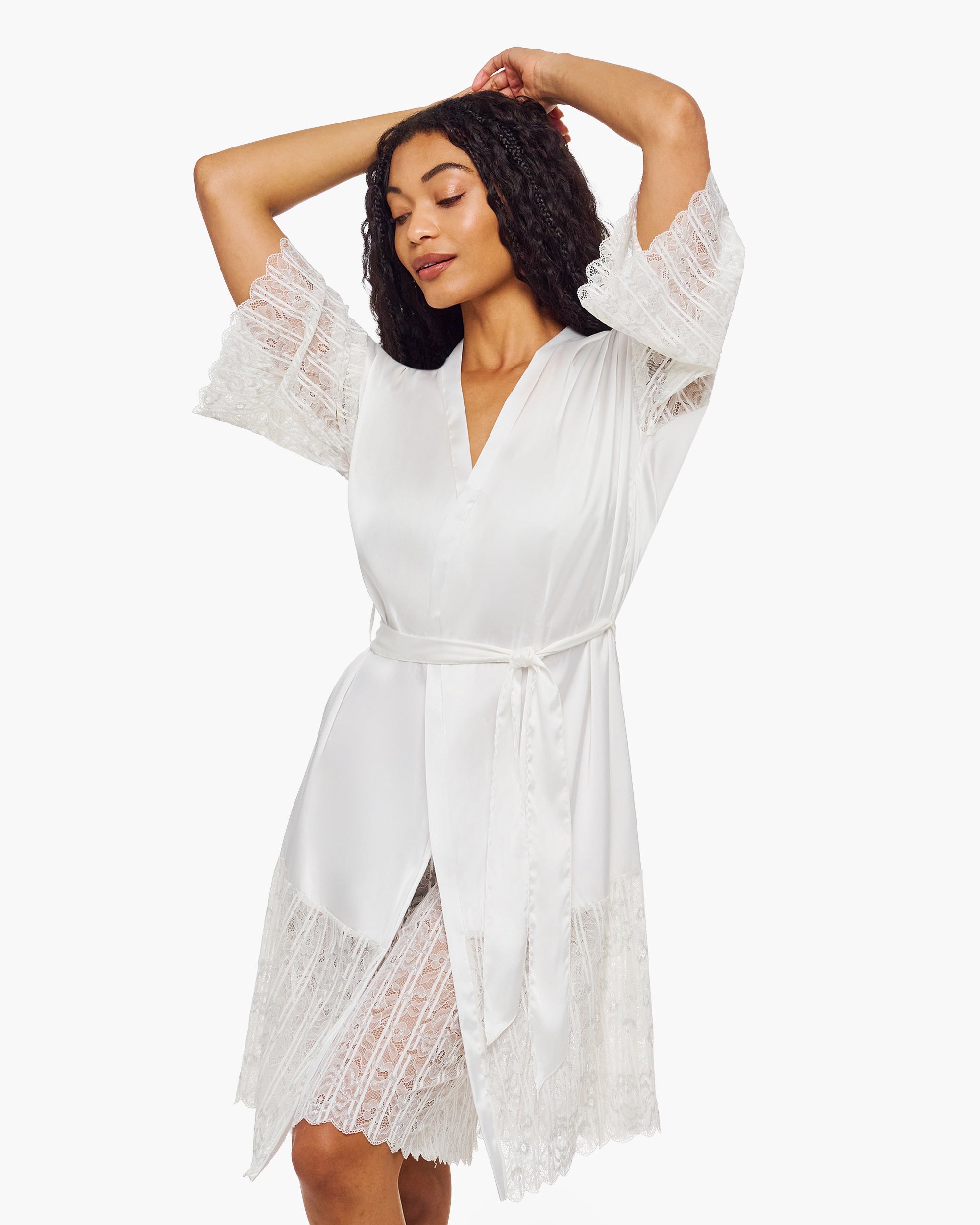 Blanc Robe De Chambre - Misteriosa Peignoir