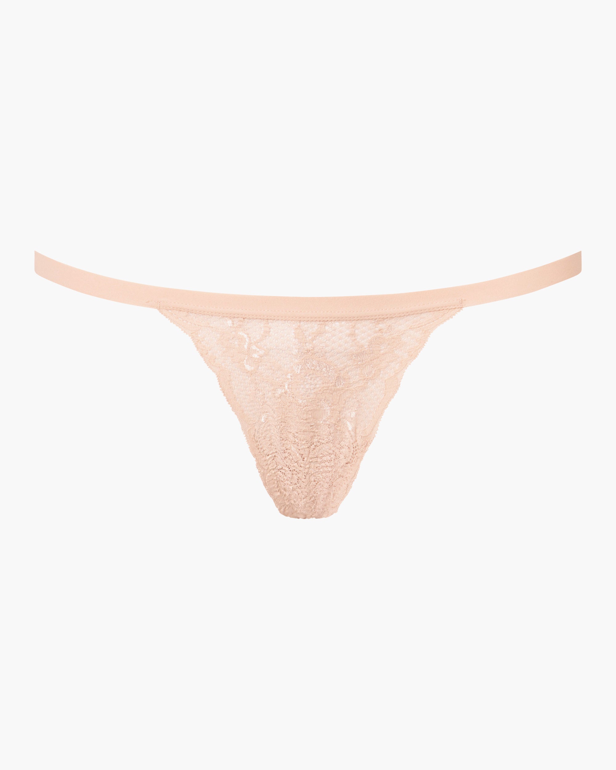 Beige Tanga - Never Say Never Skimpie G-String