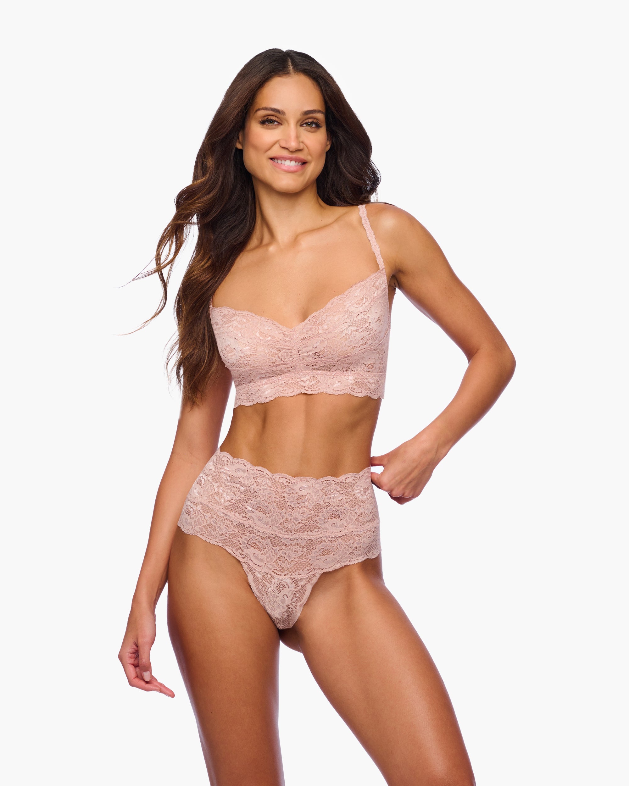 Rose String - Never Say Never String Taille Haute