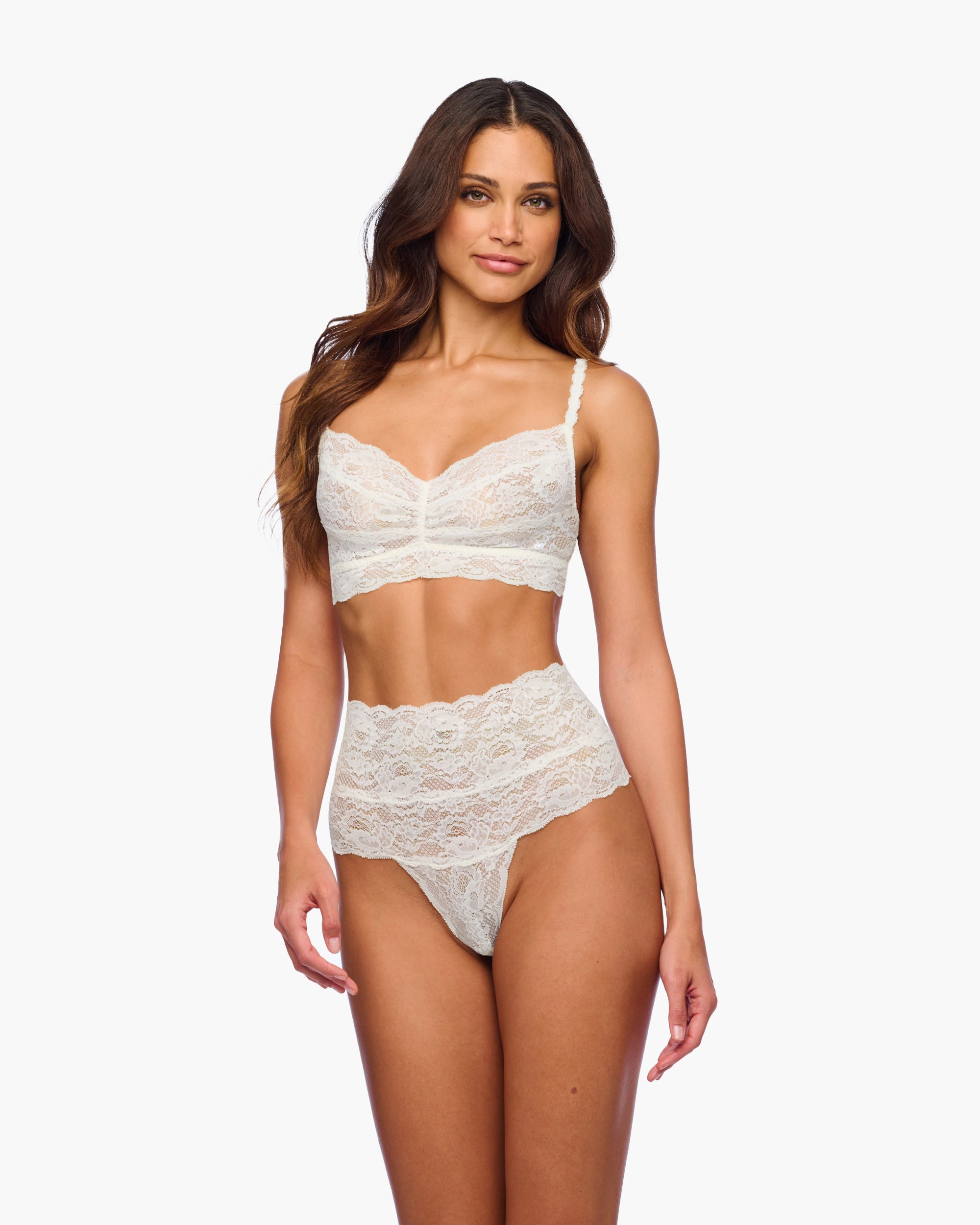 Blanc String - Never Say Never String Taille Haute