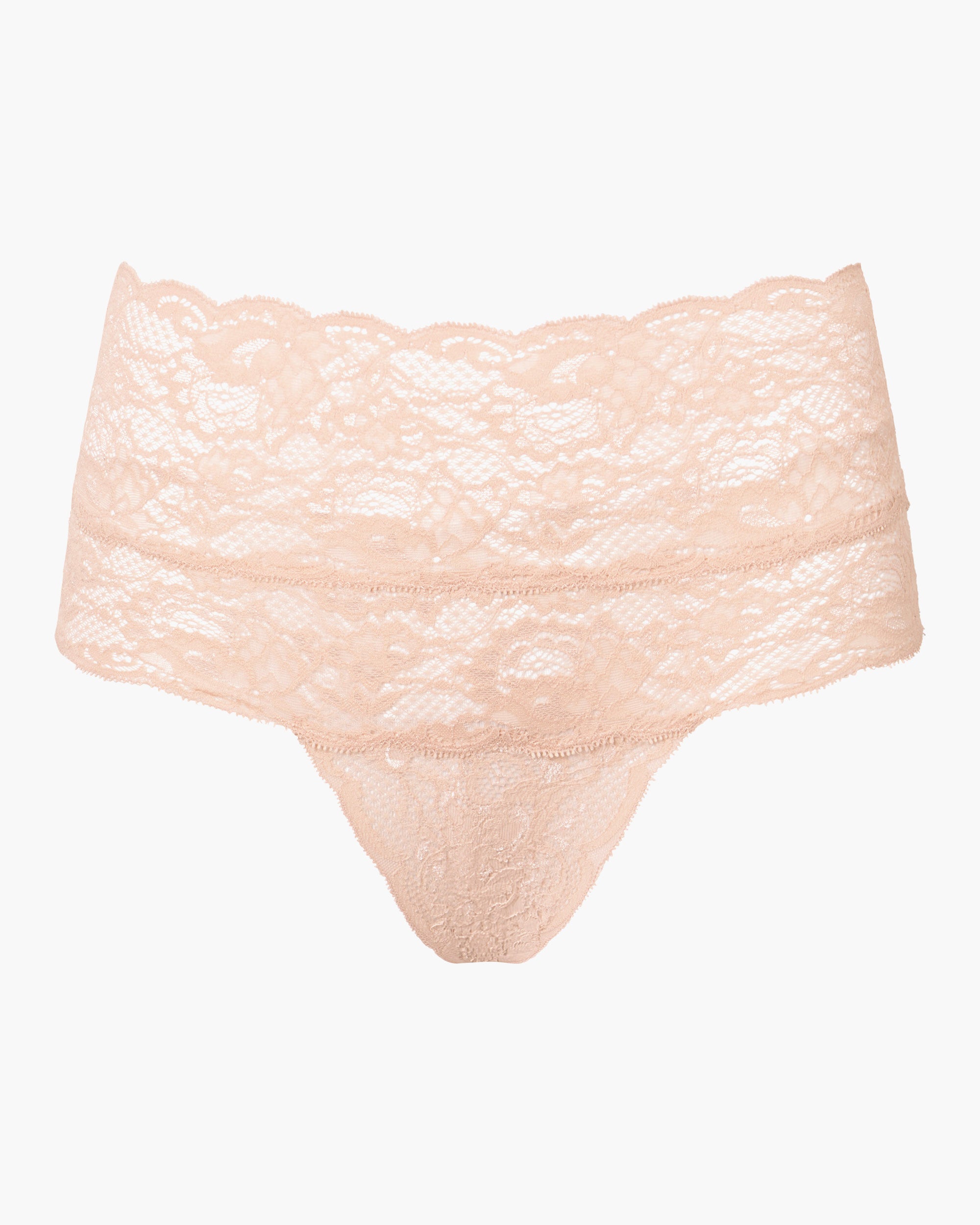 Beige Tangas - Never Say Never Tanga De Talle Alto