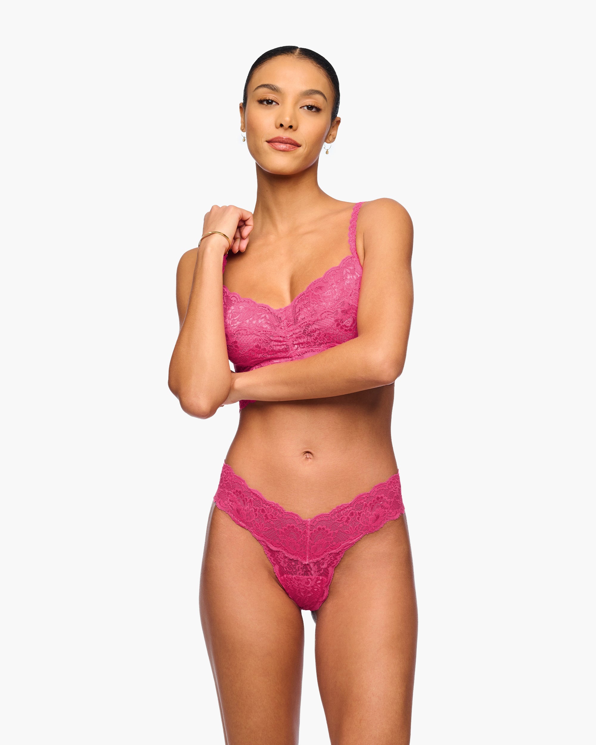 Rosa Tanga - Never Say Never Cutie Tief Sitzender Tanga