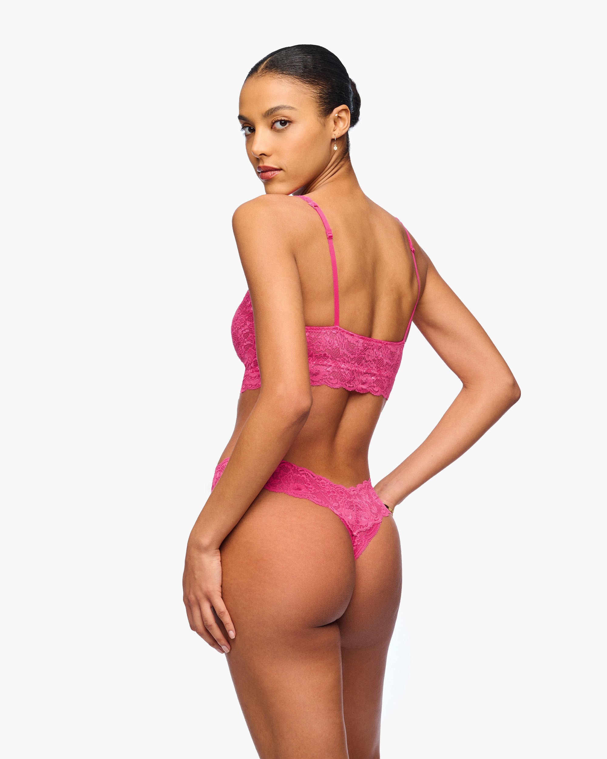 Rosa Tanga - Never Say Never Cutie Tief Sitzender Tanga