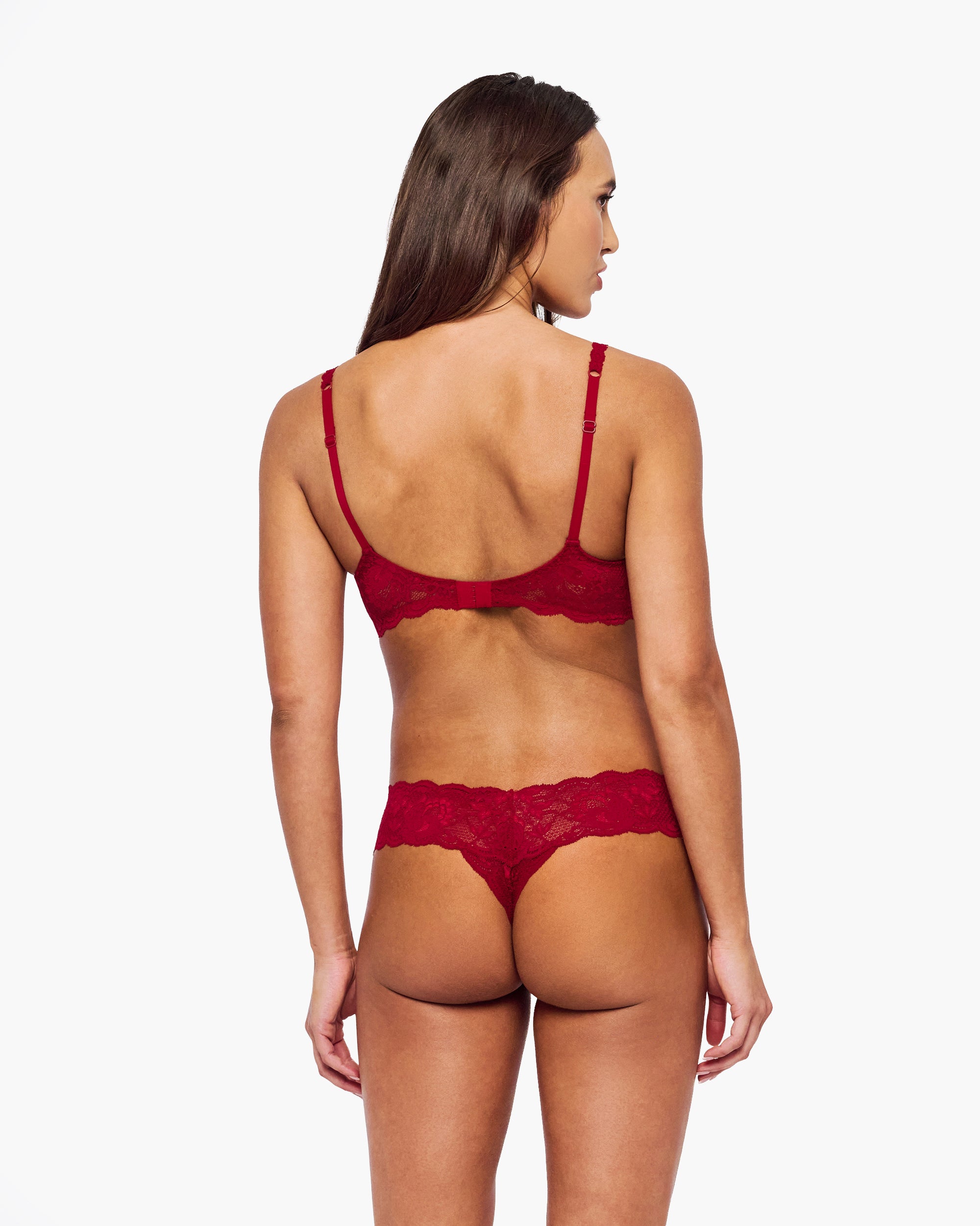 Rot Tanga - Never Say Never Cutie Tief Sitzender Tanga