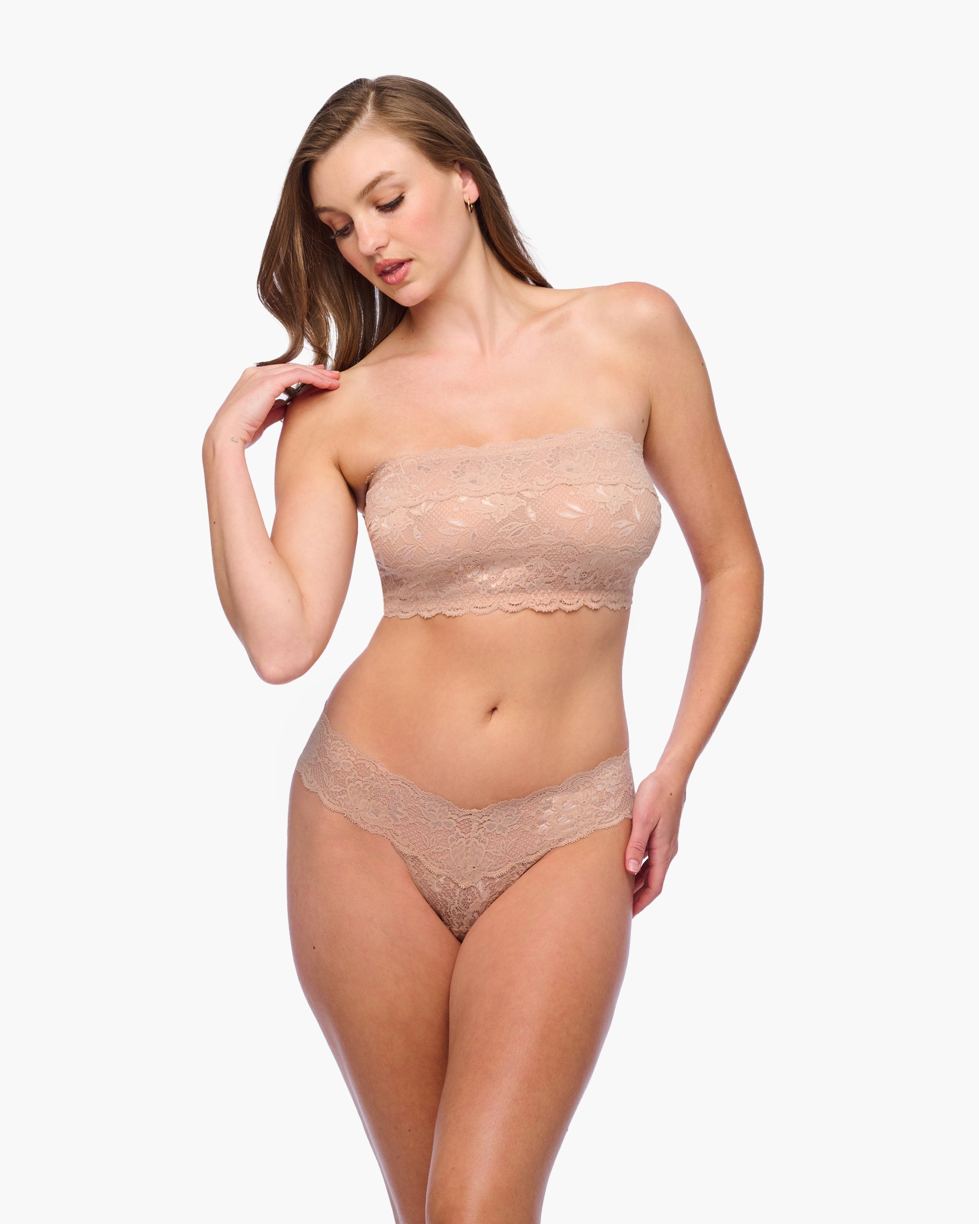 Beige Tangas - Never Say Never Cutie - Tanga De Tiro Bajo