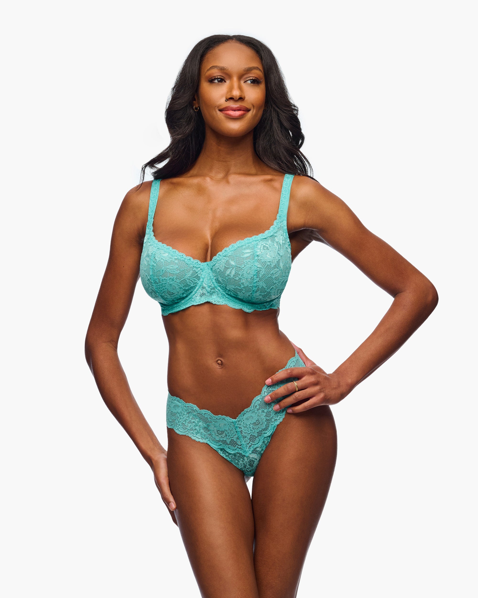 Blue Thong - Never Say Never Cutie Low Rise Thong