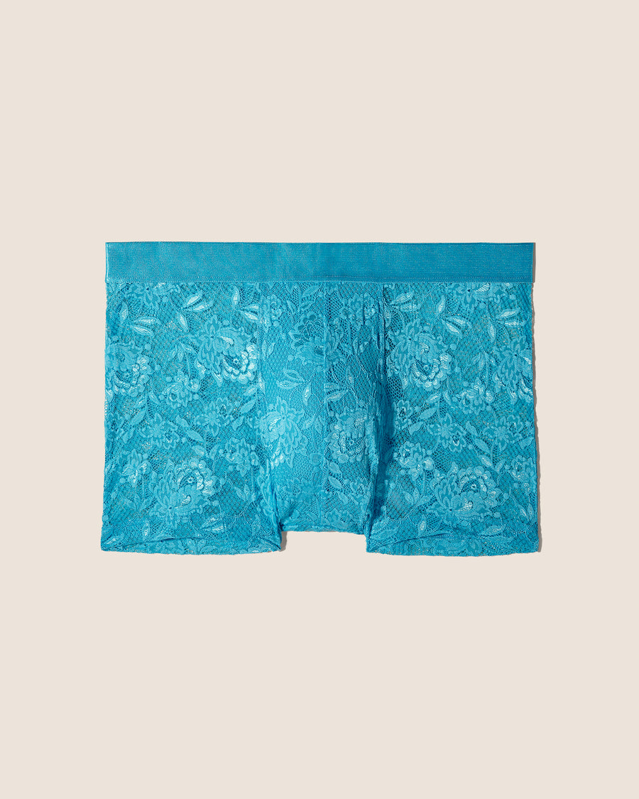 Blau Mens Boxer - Never Say Never Form Classic Trunk