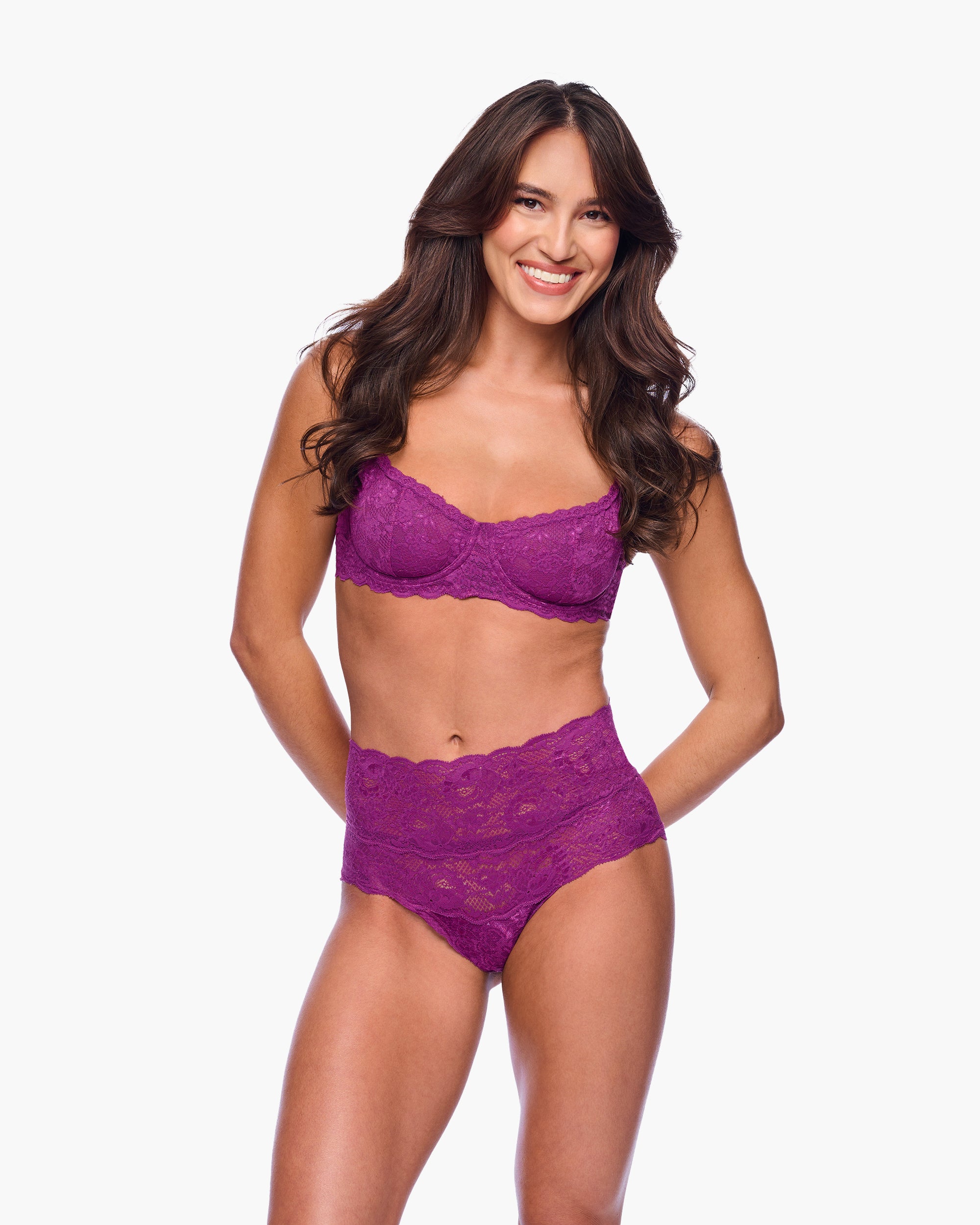 Violette Culotte Style Bikini - Never Say Never Culotte Taille Haute
