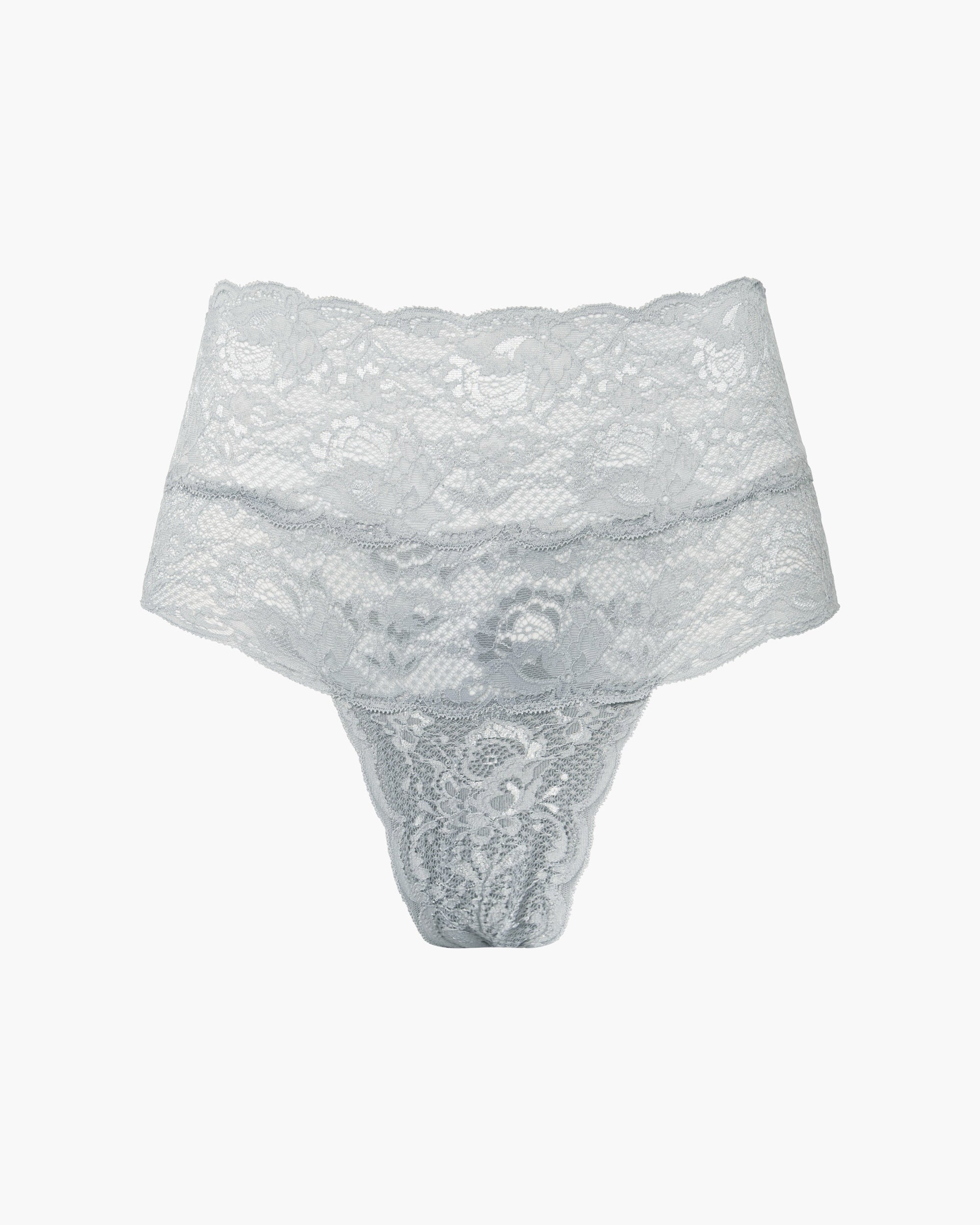 Grigio Slip Sgambati - Never Say Never Bikini A Vita Alta