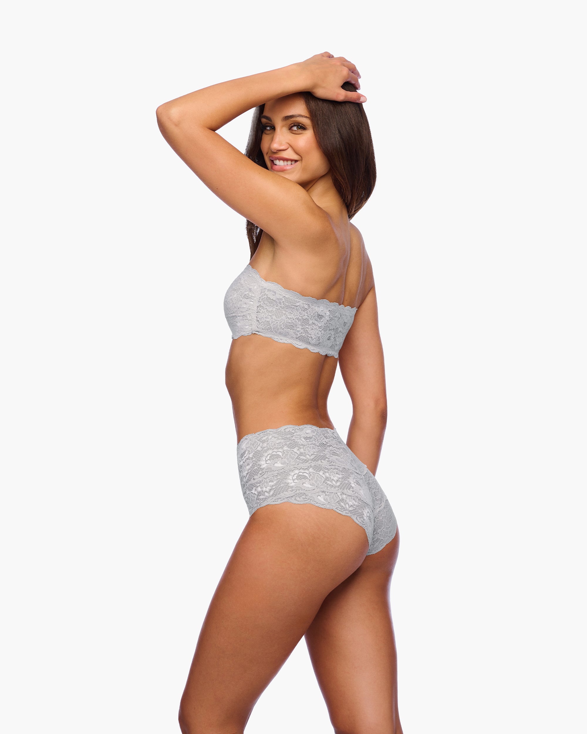 Gris Braguitas Tipo Bikini - Never Say Never Braguita Estilo Bikini De Talle Alto