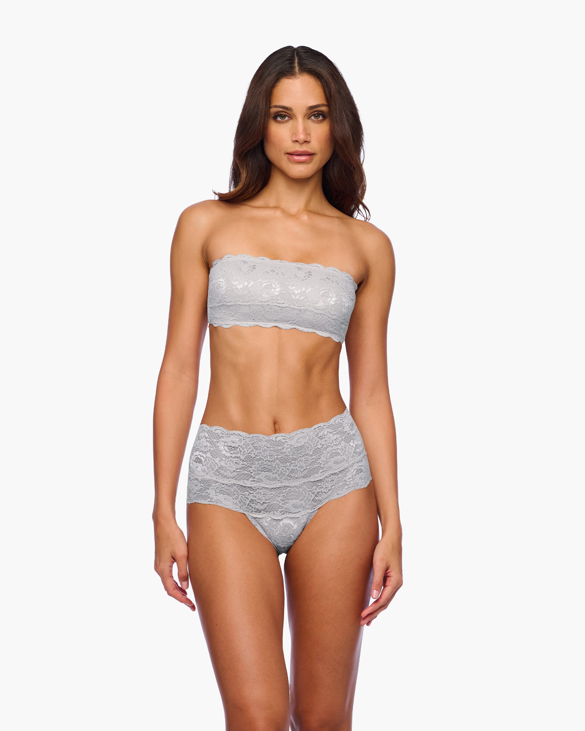 Gris Braguitas Tipo Bikini - Never Say Never Braguita Estilo Bikini De Talle Alto