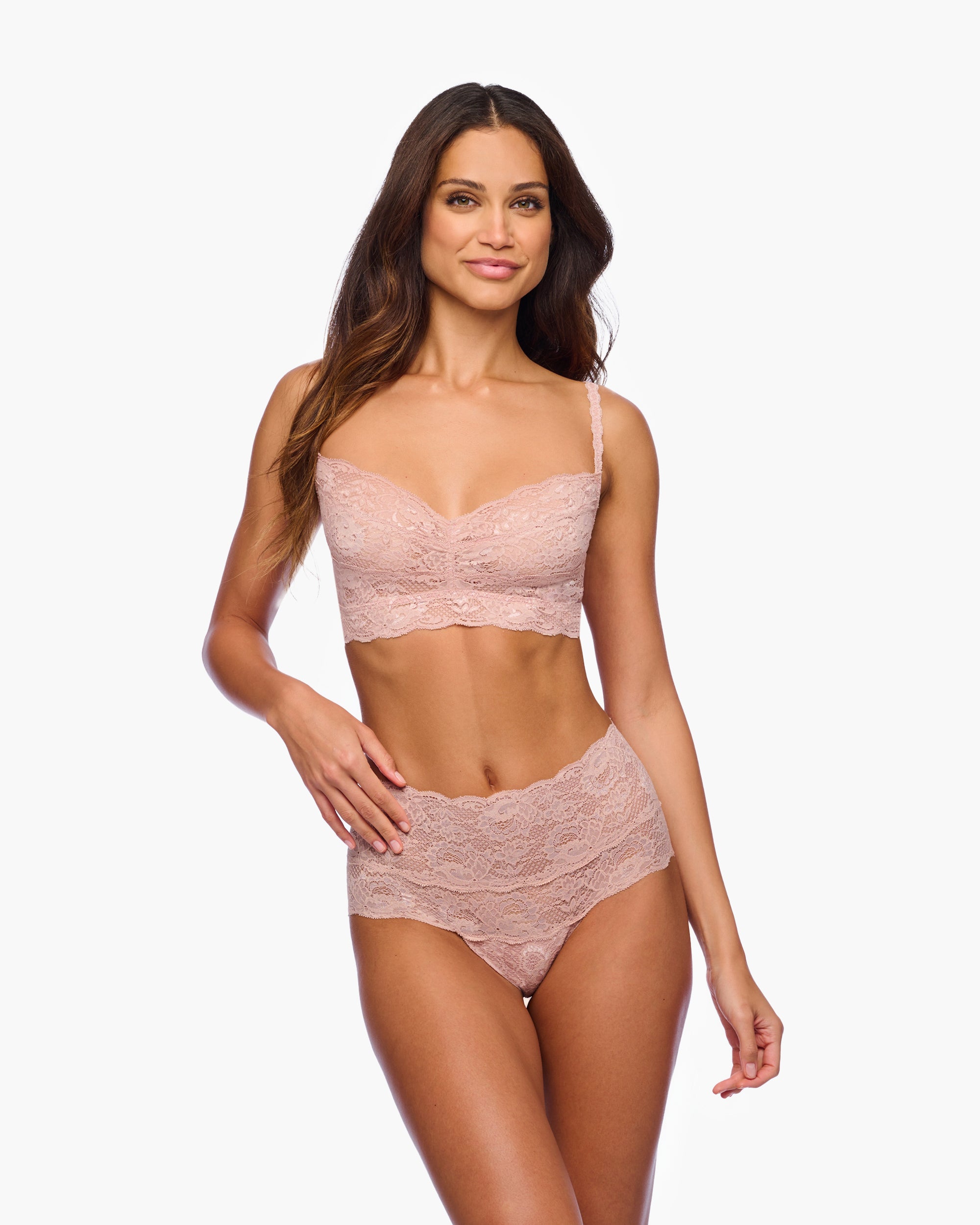 Pink Bikini - Never Say Never High Waisted Bikini