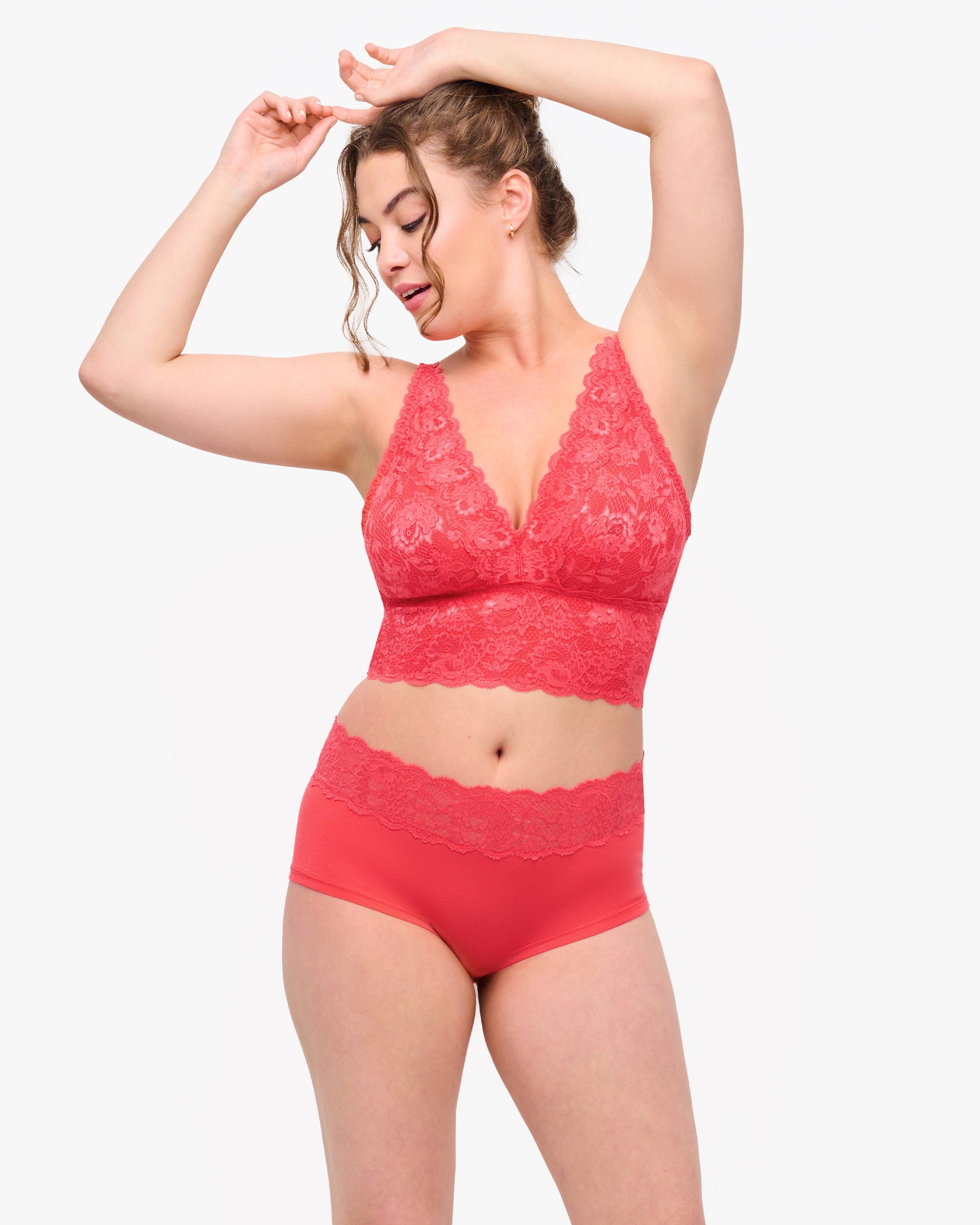 Pink Hot Pant - Never Say Never Peachie Boyshort