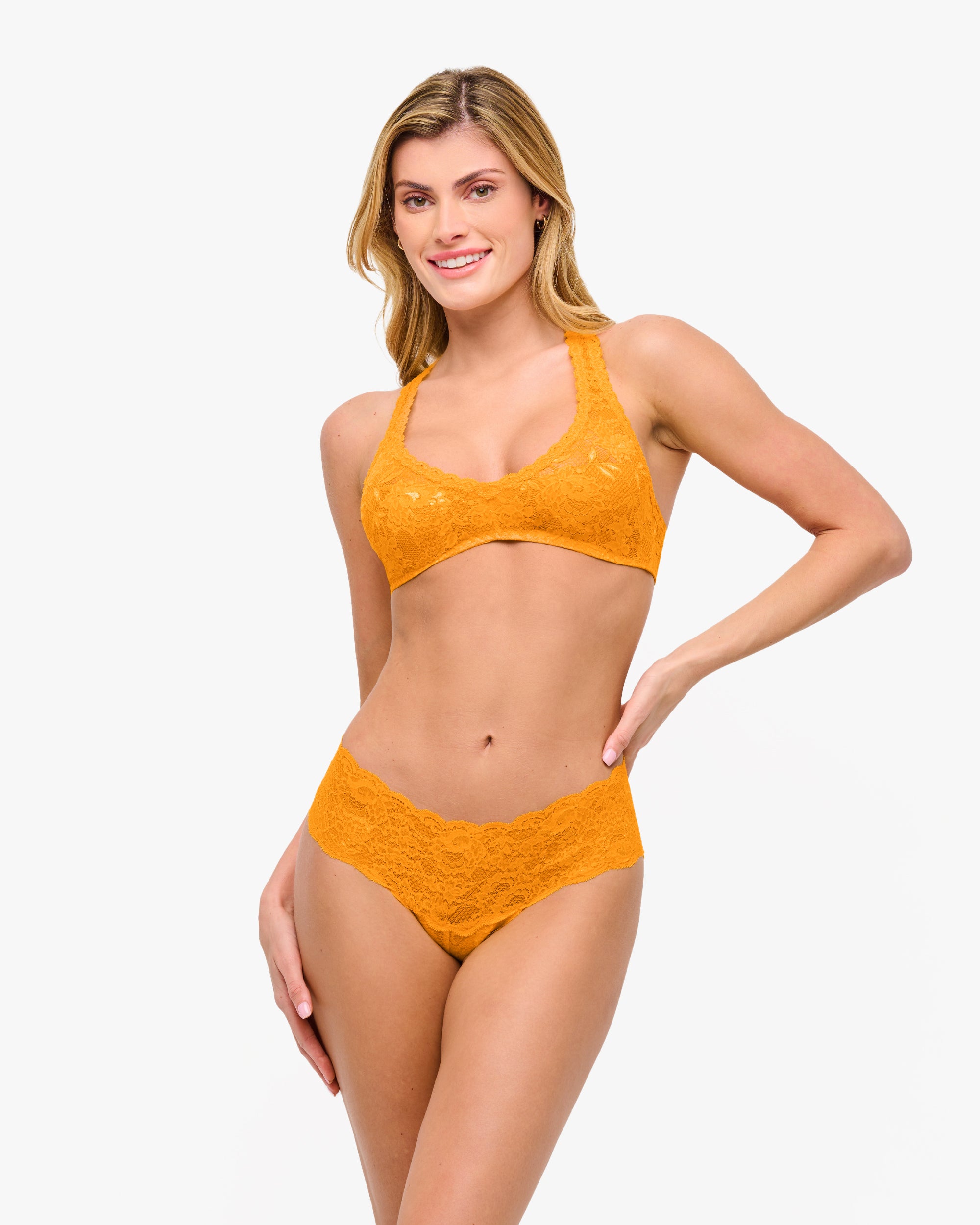 Orange Hotpants - Never Say Never Hottie Tief Sitzender Panty