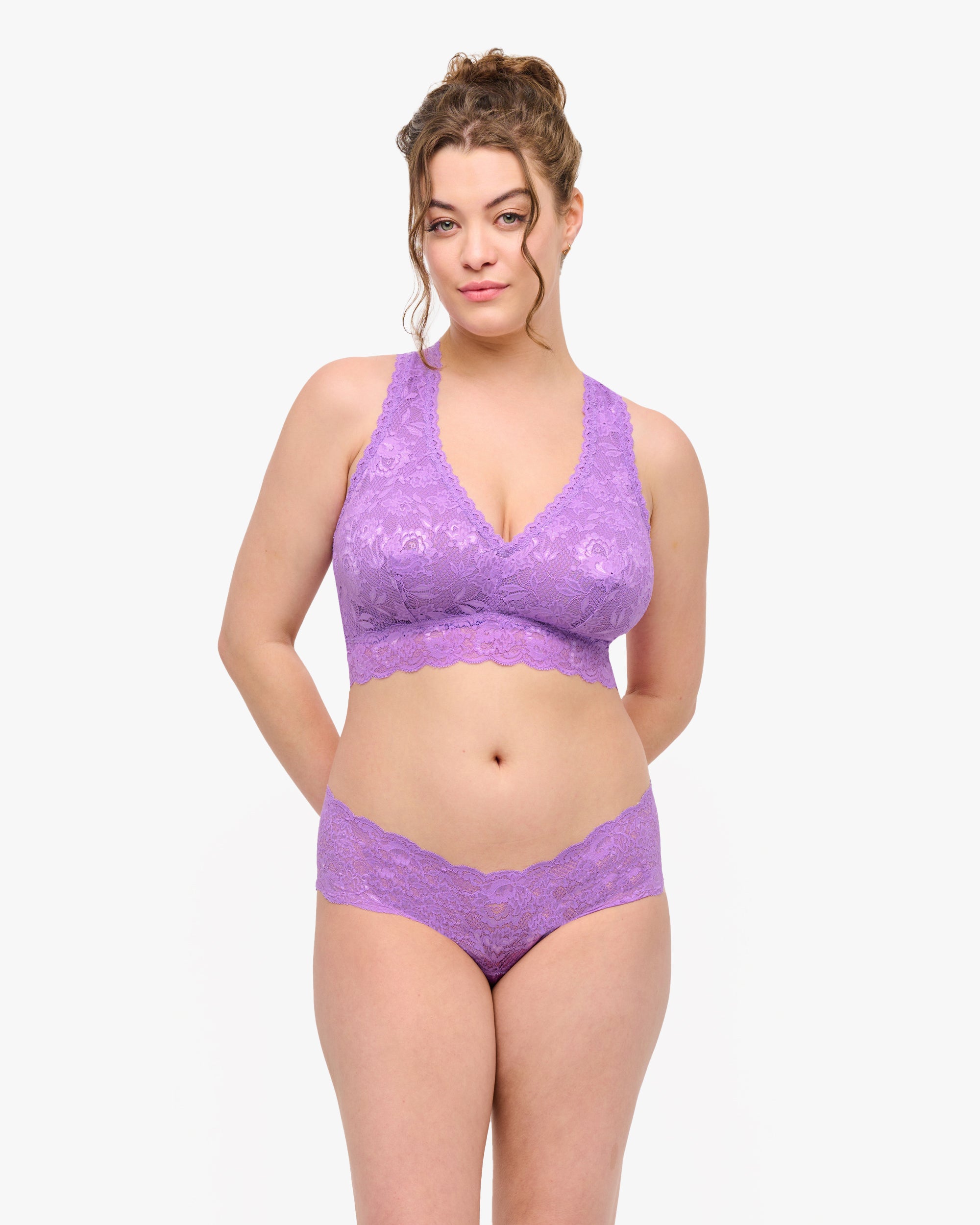 Lila Hotpants - Never Say Never Hottie Tief Sitzender Panty