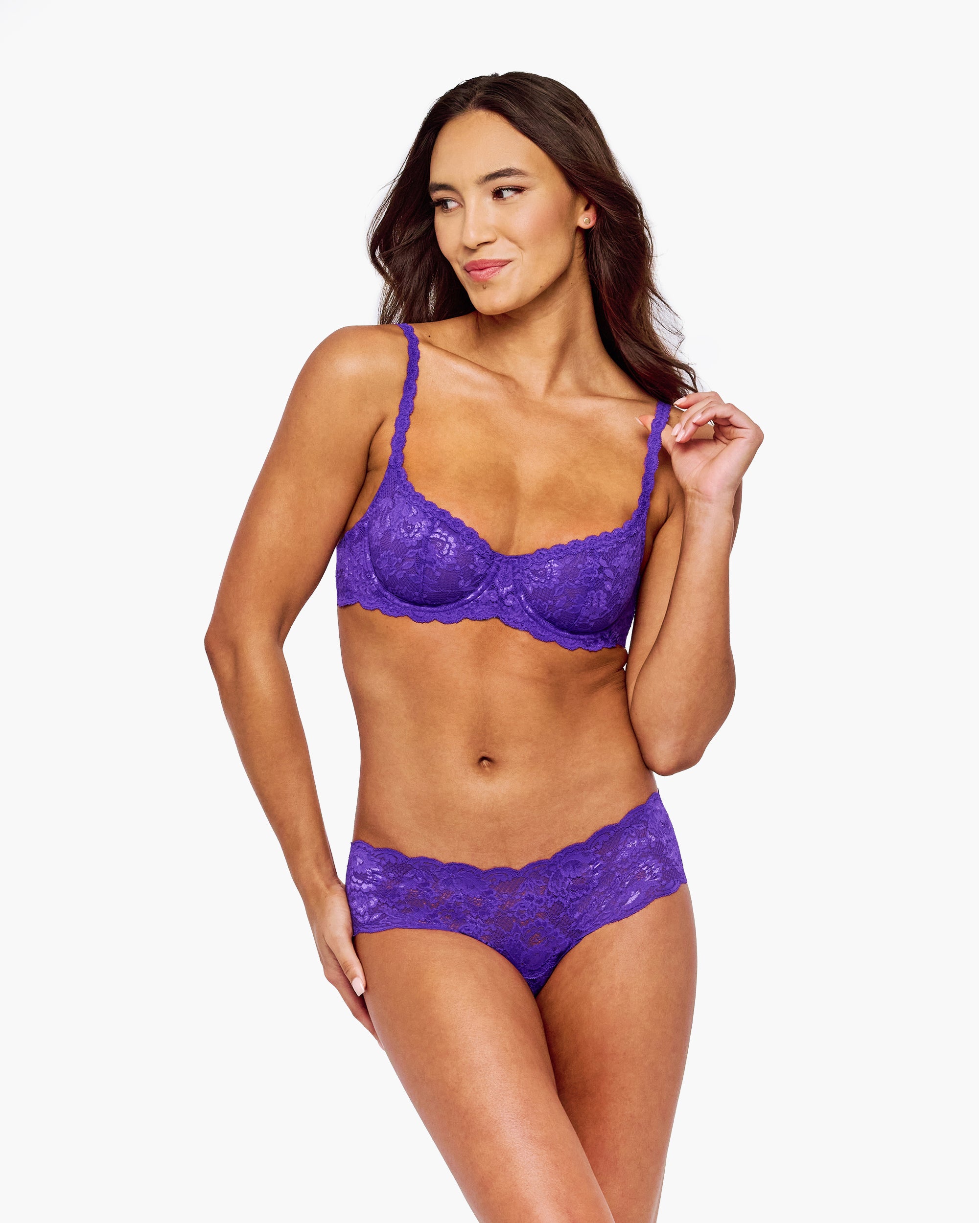 Lila Hotpants - Never Say Never Hottie Tief Sitzender Panty