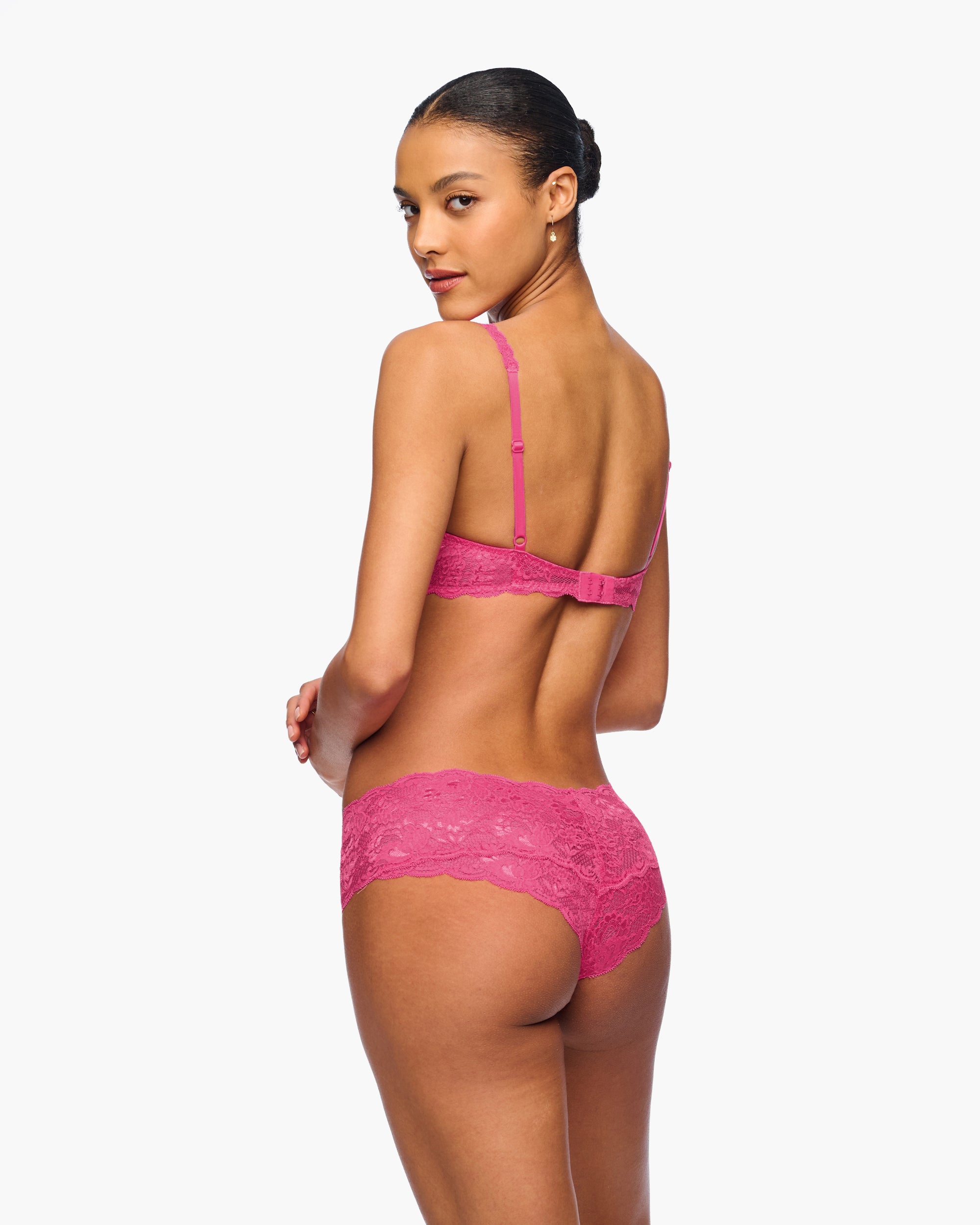 Rosa Hotpants - Never Say Never Hottie Tief Sitzender Panty