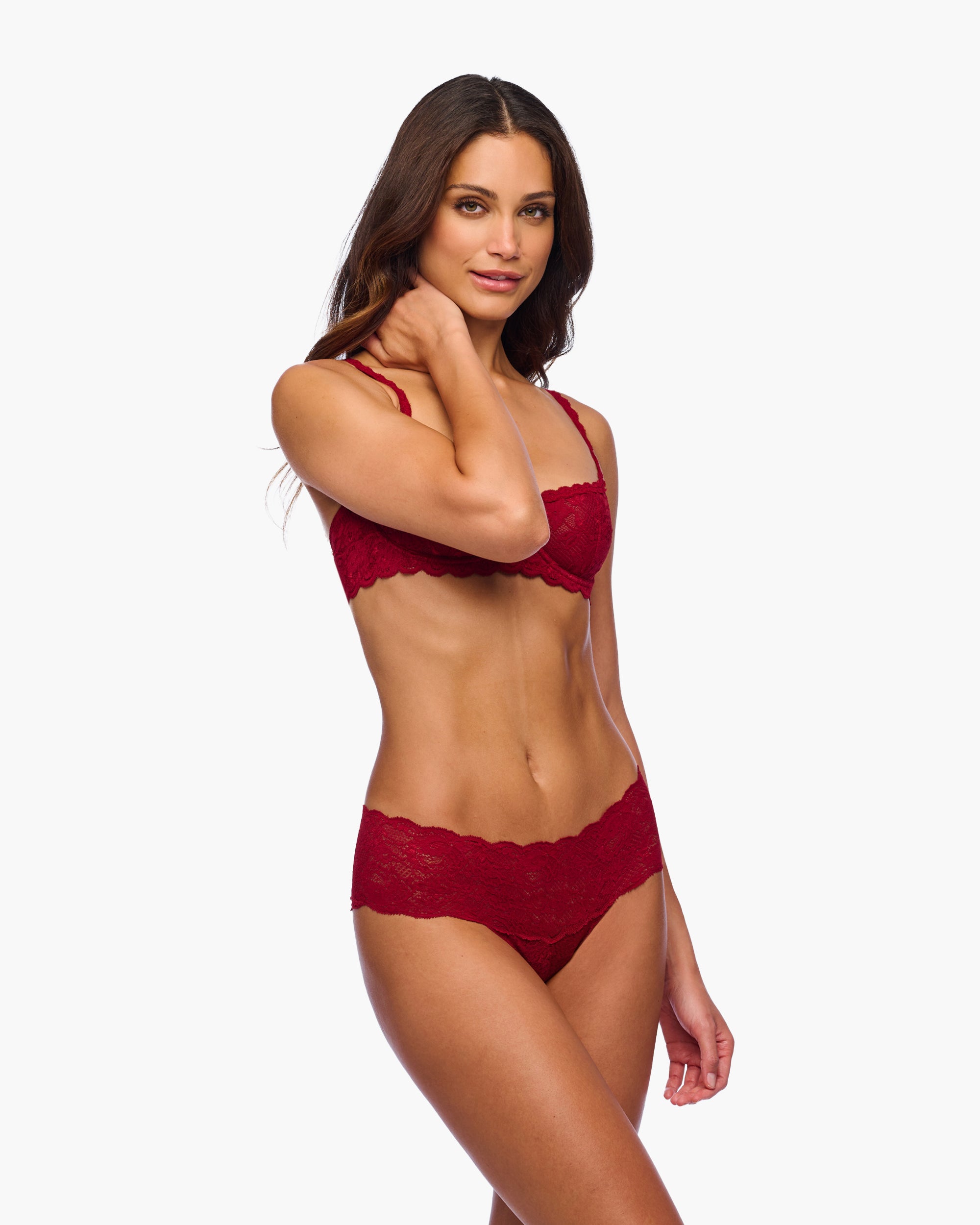 Rot Hotpants - Never Say Never Hottie Tief Sitzender Panty