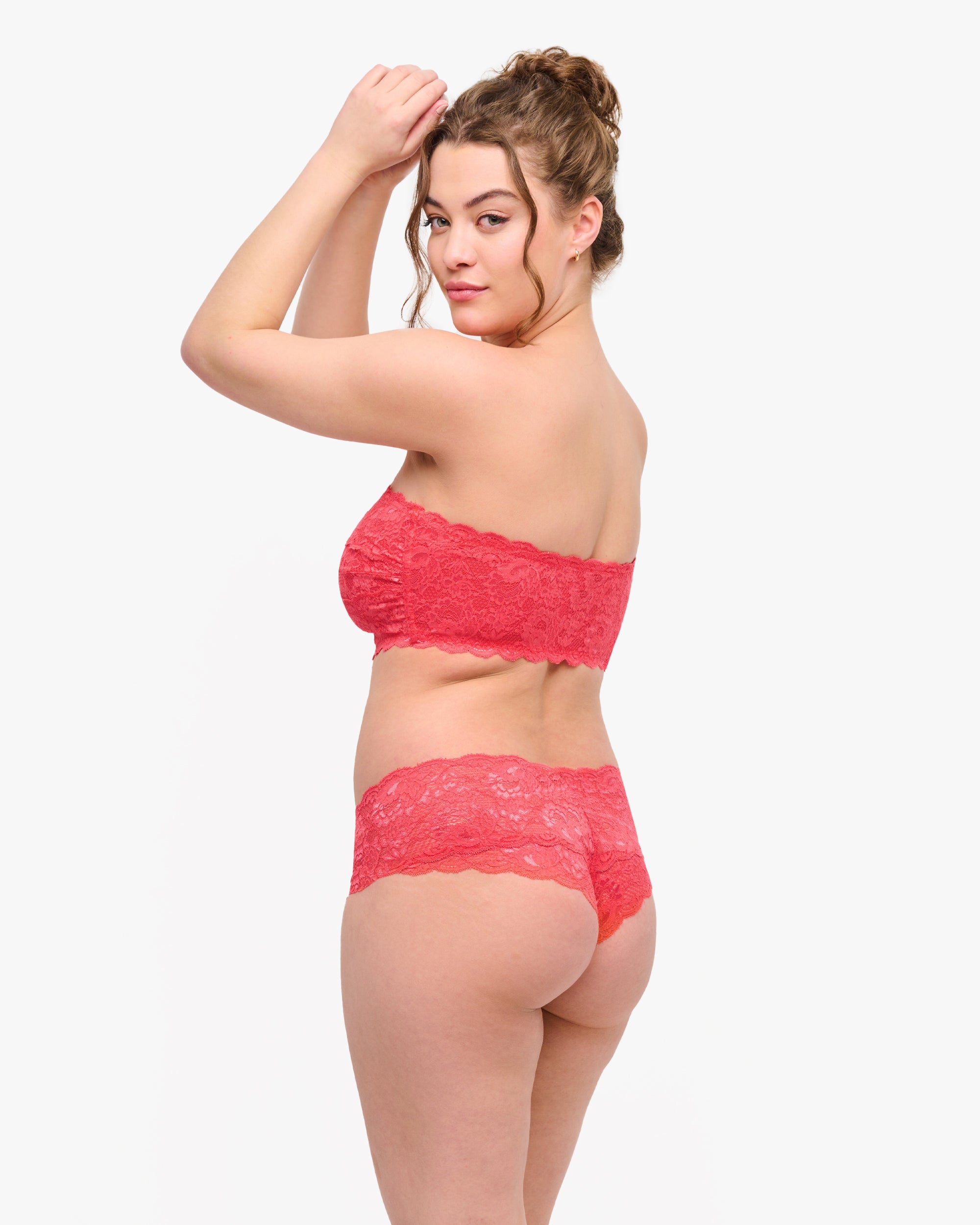 Rosa Bralette - Never Say Never Reggiseno A Fascia Curvy Flirtie