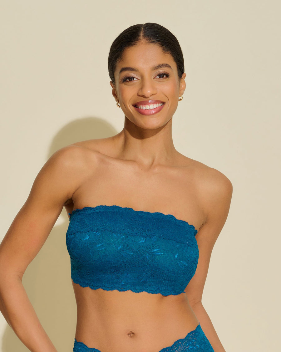 Blu Bralette - Never Say Never Reggiseno A Fascia Curvy Flirtie