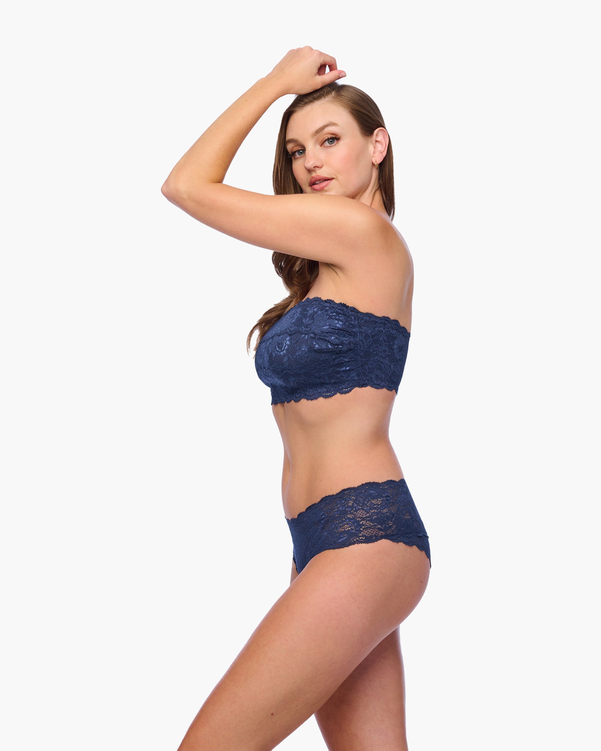 Blu Bralette - Never Say Never Reggiseno A Fascia Curvy Flirtie