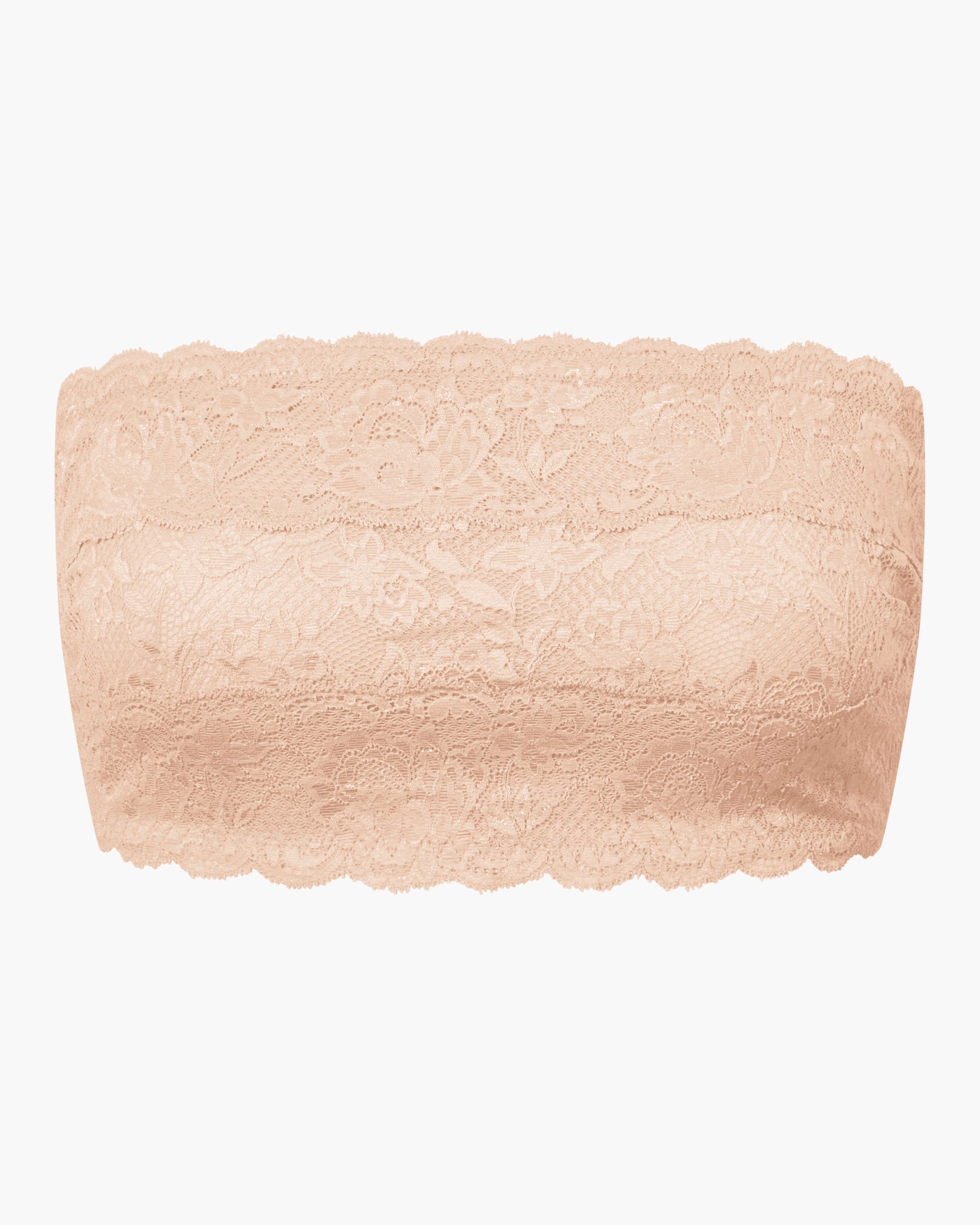 Beige Bralette - Never Say Never Curvy Flirtie Bandeau Bh